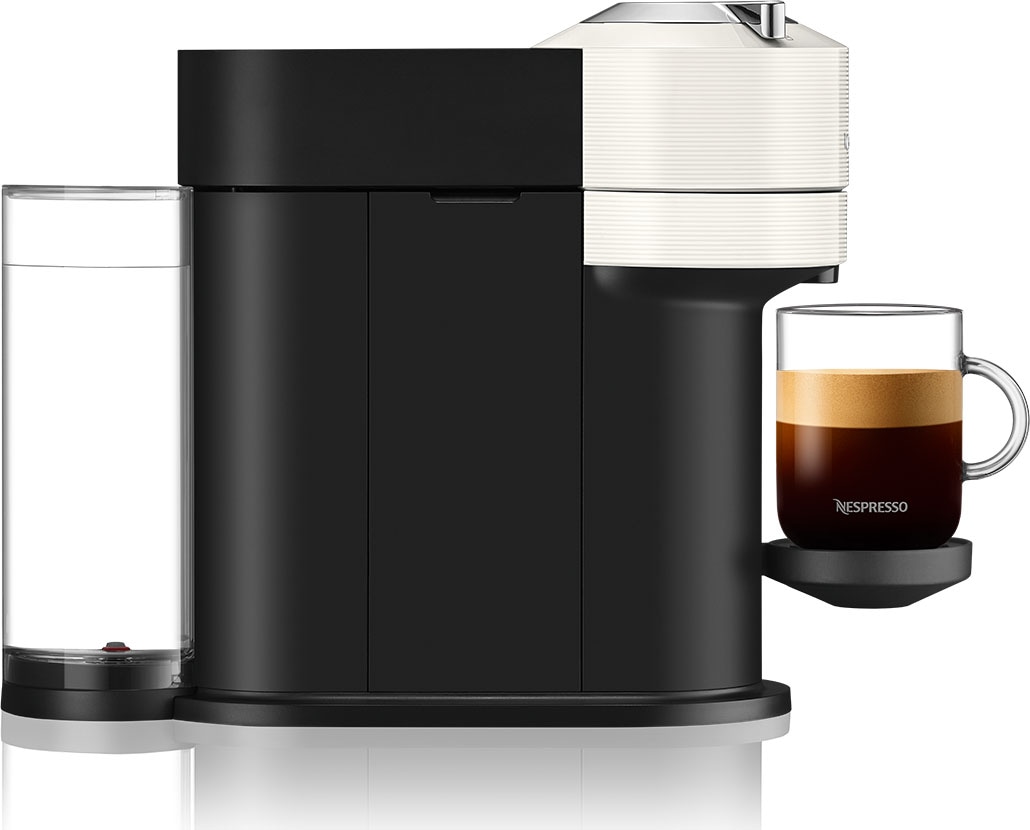 Nespresso Kapselmaschine »Vertuo Next Bundle ENV 120.WAE, von DeLonghi, White«, inkl. Aeroccino Milchaufschäumer im Wert von 75,- UVP