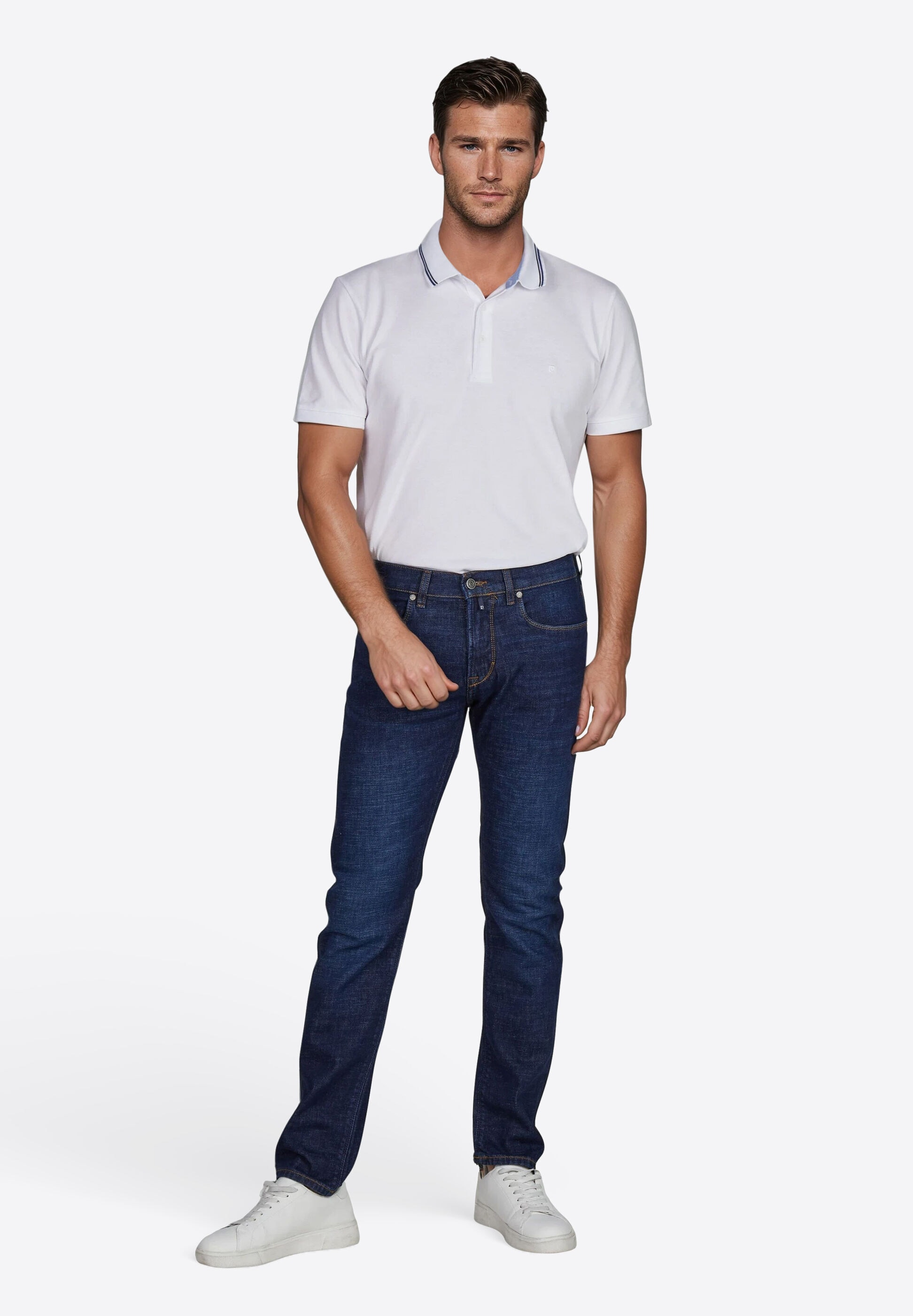 Pierre Cardin Gerade Jeans »Laval« mit Dornschlaufe für die Gürtelschnalle
