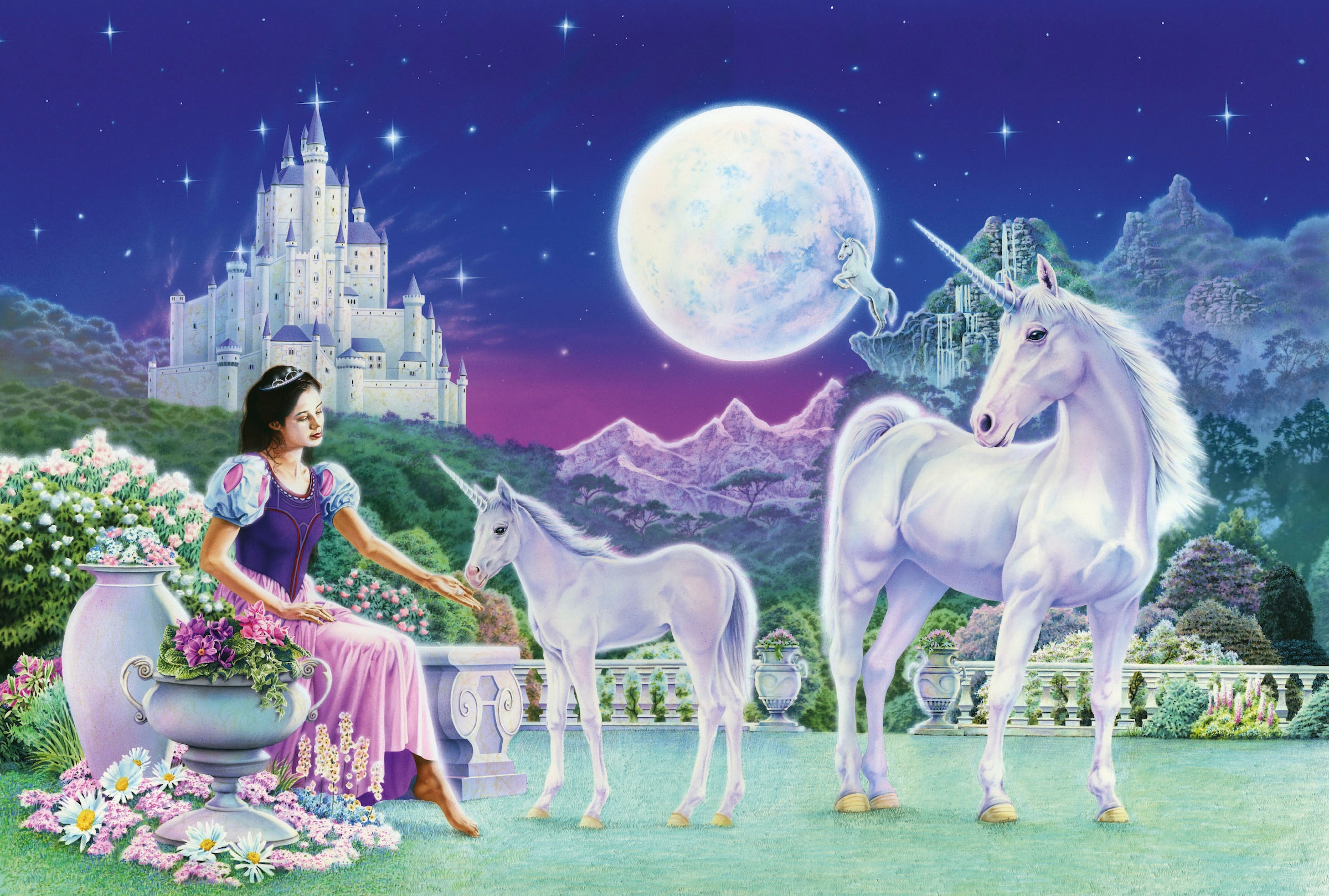 Schmidt Spiele Puzzle »Einhorn«, mit Puschel-Anhänger; Made in Europe