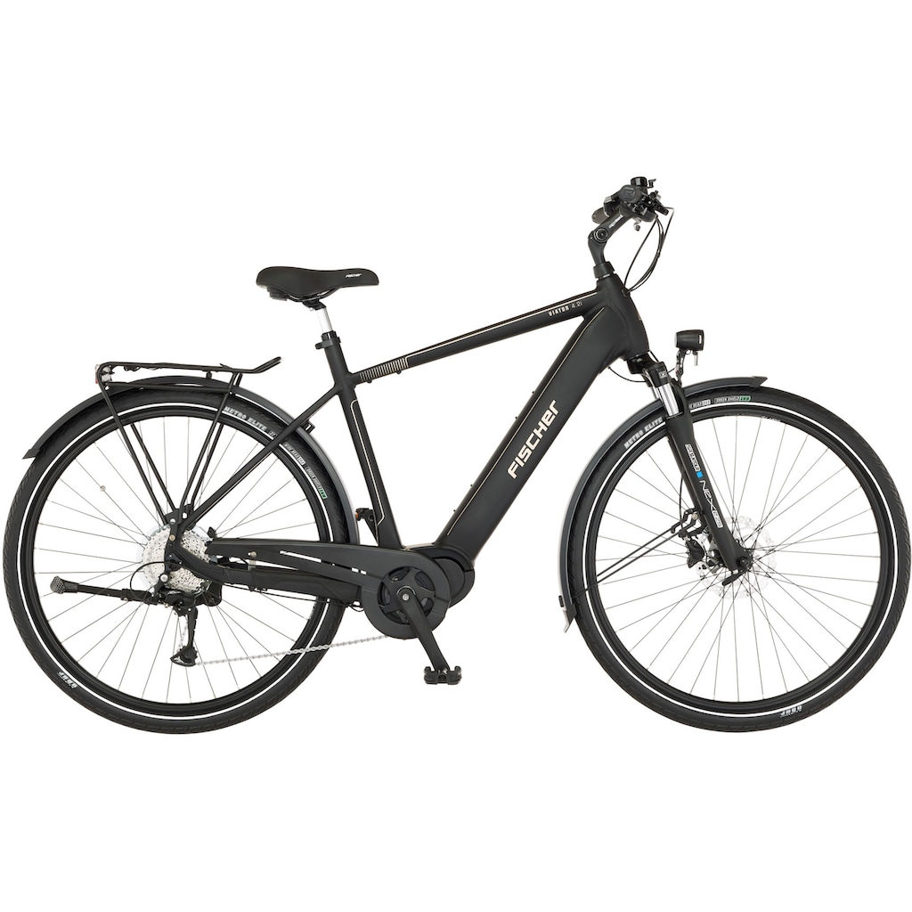 FISCHER Fahrrad E-Bike »VIATOR 4.2i 711 55«, 9 Gang, Shimano, Acera, Mittelmotor 250 W, (mit Faltschloss)