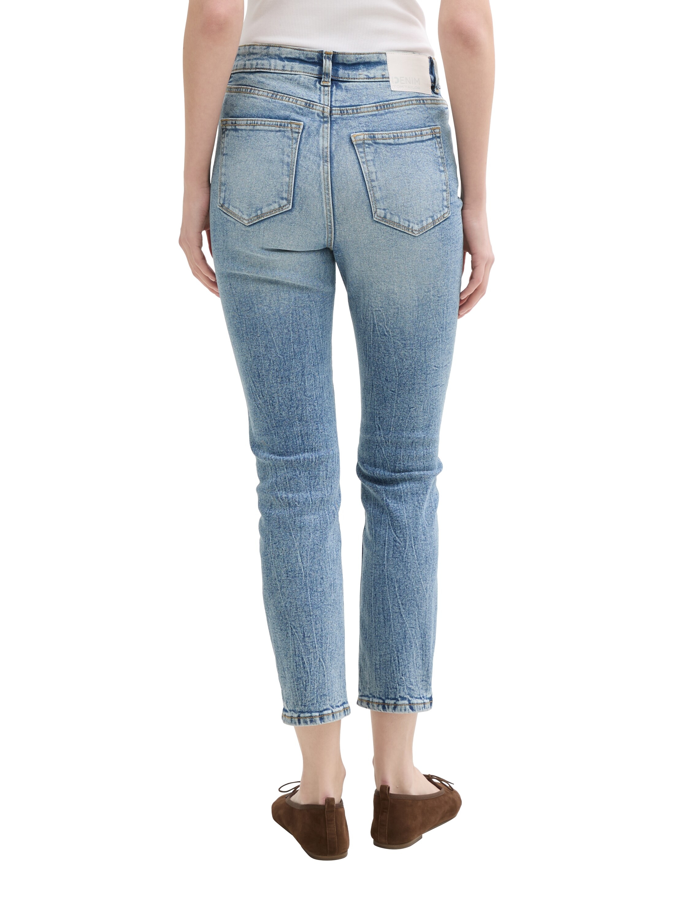 TOM TAILOR Denim 7/8-Jeans, im Used-Look