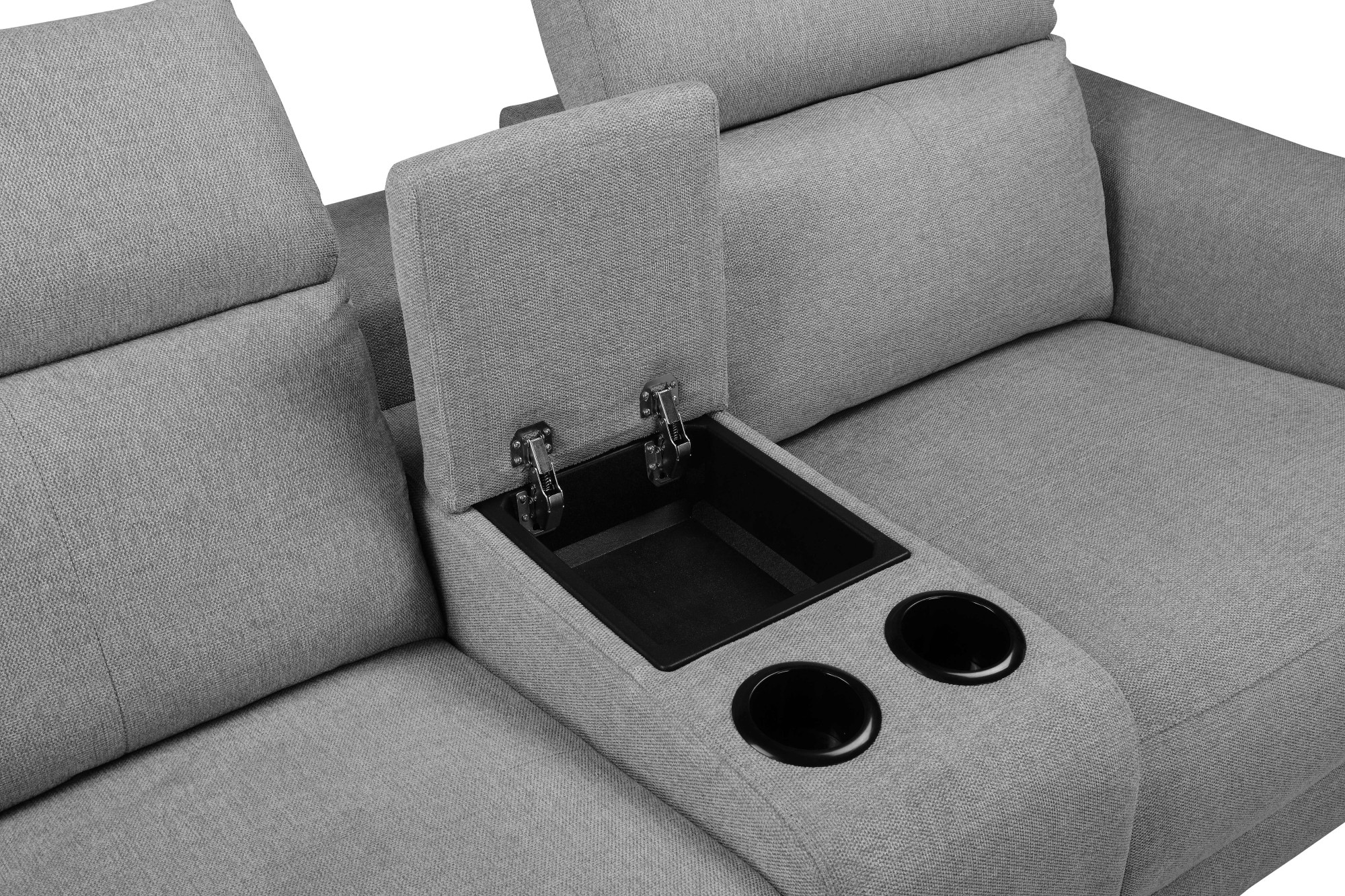 Places of Style 2-Sitzer »Lund, 2er-Kinosofa, TV-Sessel, Multimedia-Sofa, USB-A,«, m. elektrischer o. manueller Relaxfunktion, Getränkehalter u. Staufach