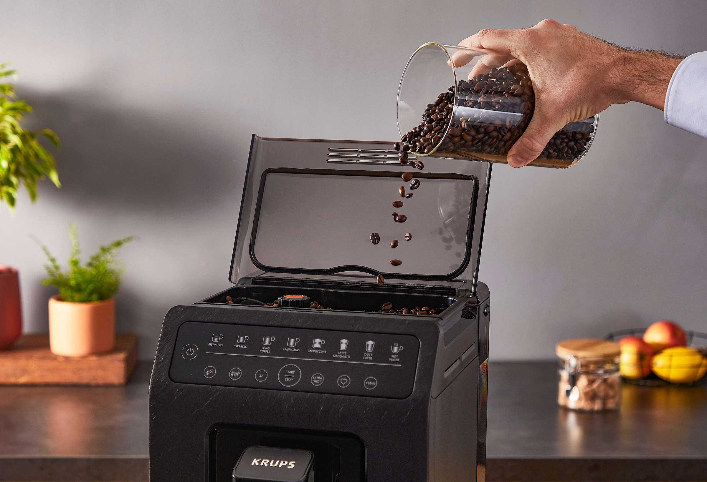Kaffeevollautomat Garantie Krups XXL 3 Evidence mit Jahren »EA897B ECOdesign«