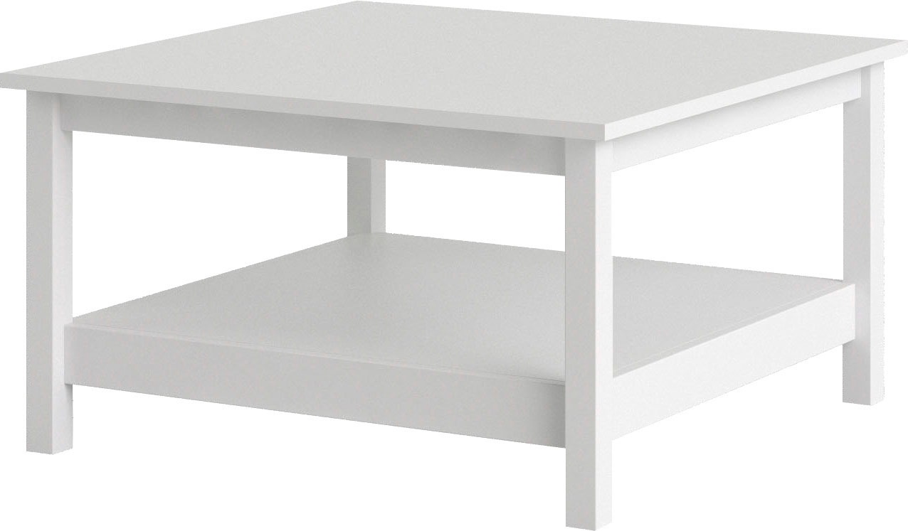 Home affaire Couchtisch »Madrid, Beistelltisch, Sofatisch, Kaffeetisch, Wohnzimmertisch«, Coffee Table mit zusätzlicher Ablage, Maße B/T/H 81 x 81 x 45 cm