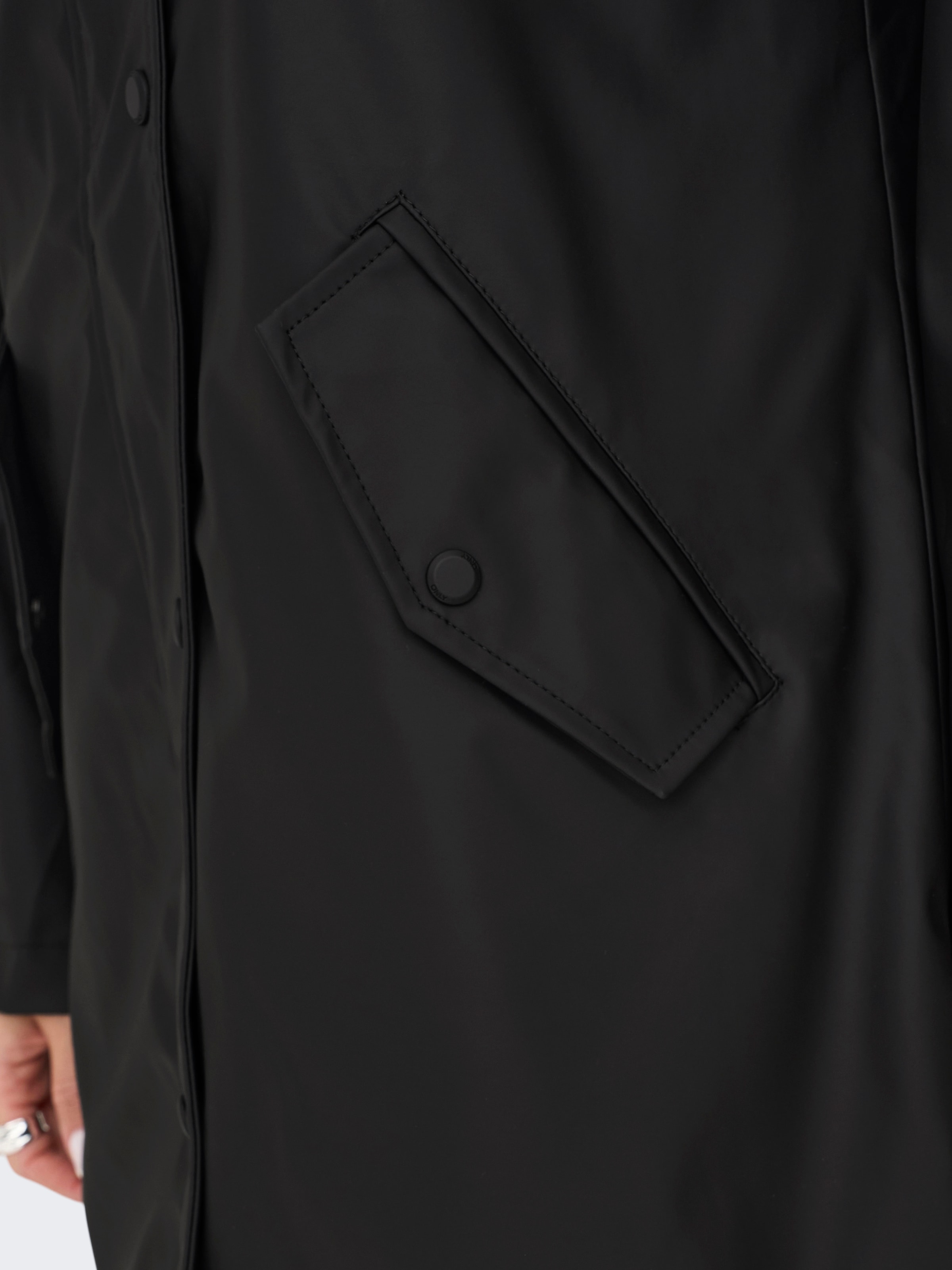 ONLY Funktionsmantel »ONLSALLY RAINCOAT OTW NOOS« mit Kapuze und Teddyplüschfutter