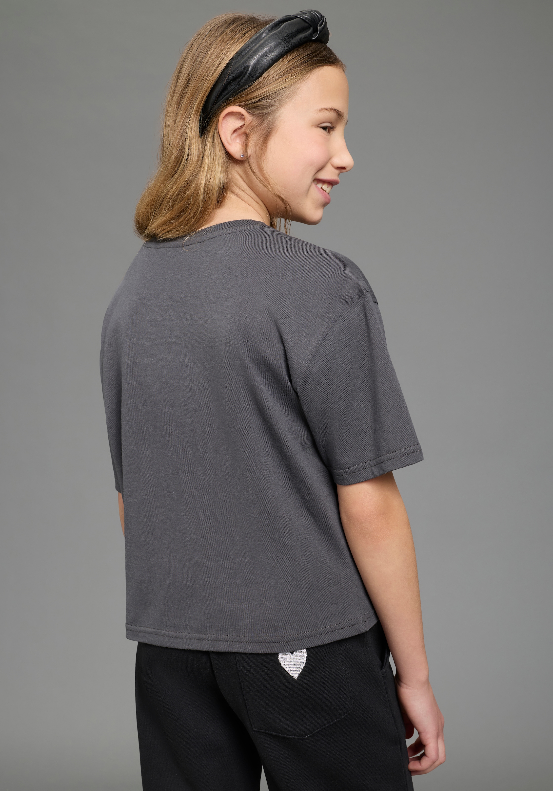 KIDSWORLD T-Shirt »MINIONS T-Shirt für TEENS Girls: NOPE« für Mädchen, Kurzarm, bedruckte Optik, Basic Passform