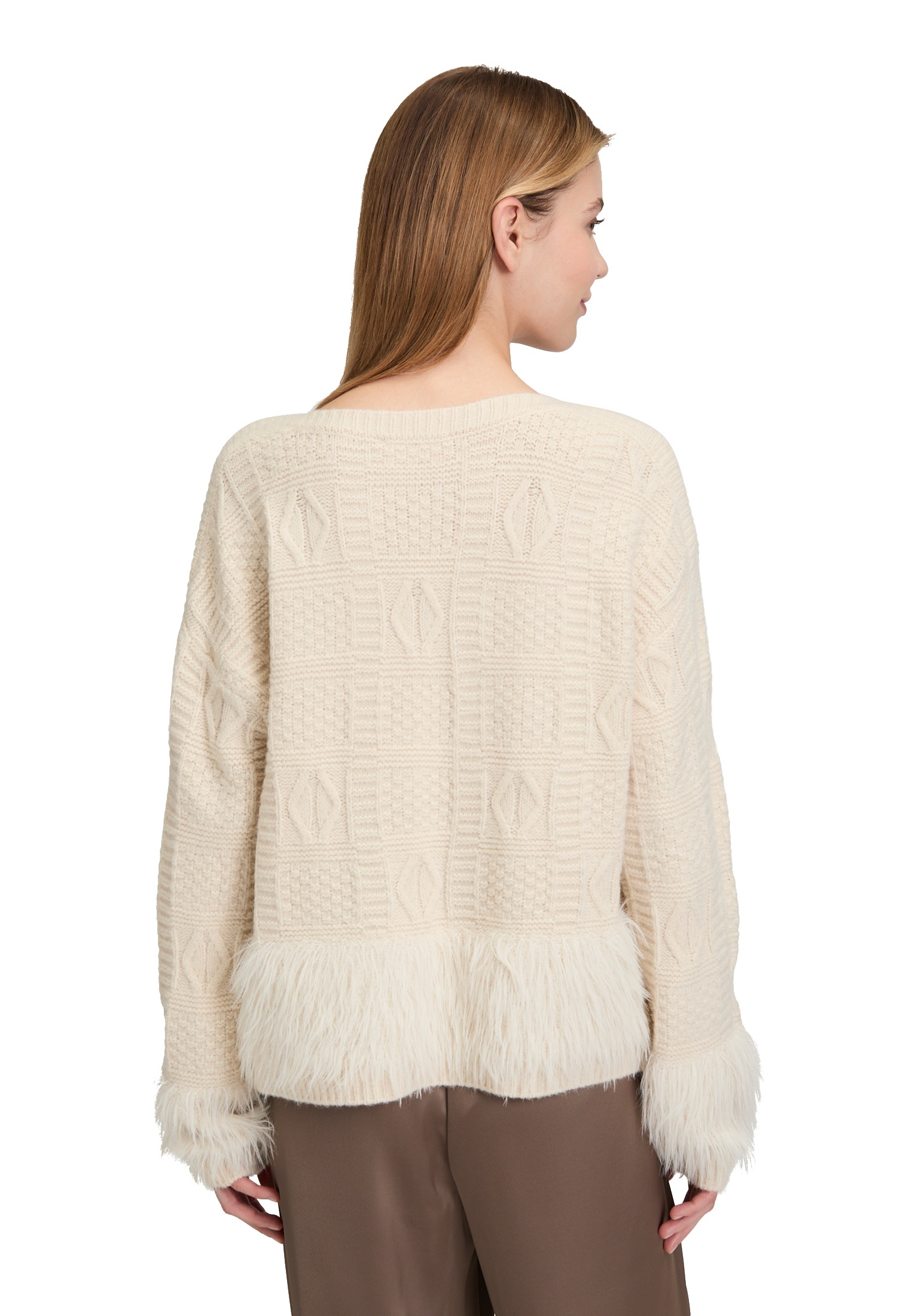 Betty Barclay Rundhalspullover »Grobstrick-Pullover mit Effektgarn«