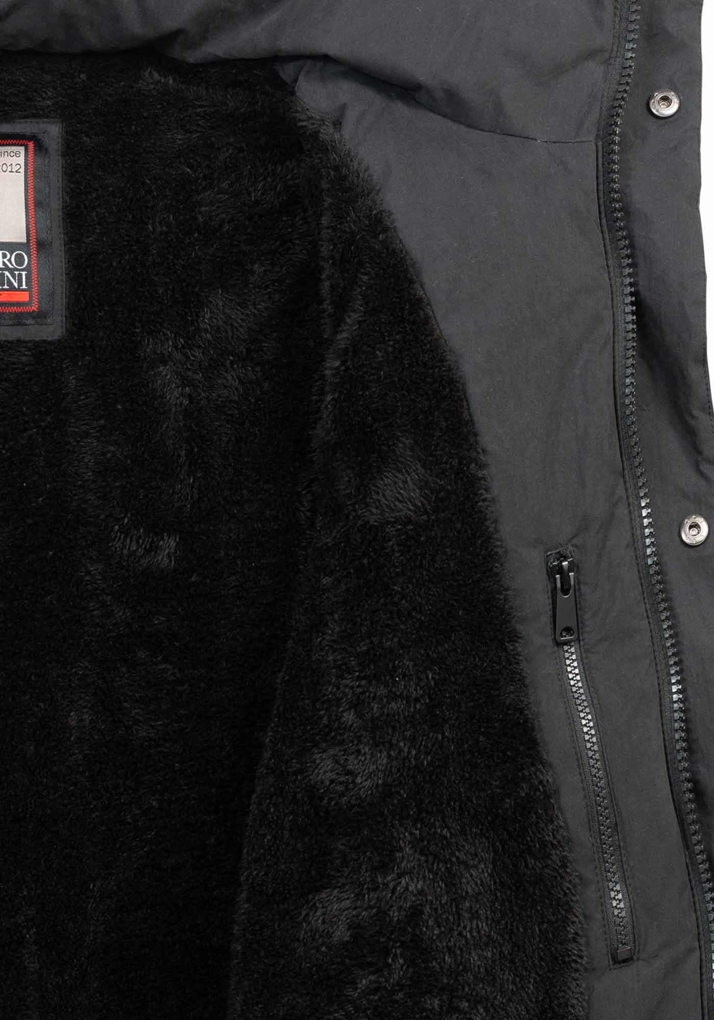 Alessandro Salvarini Winterjacke »A. Salvarini Herren Winterjacke lang mit Teddyfell gefüttert AS458«