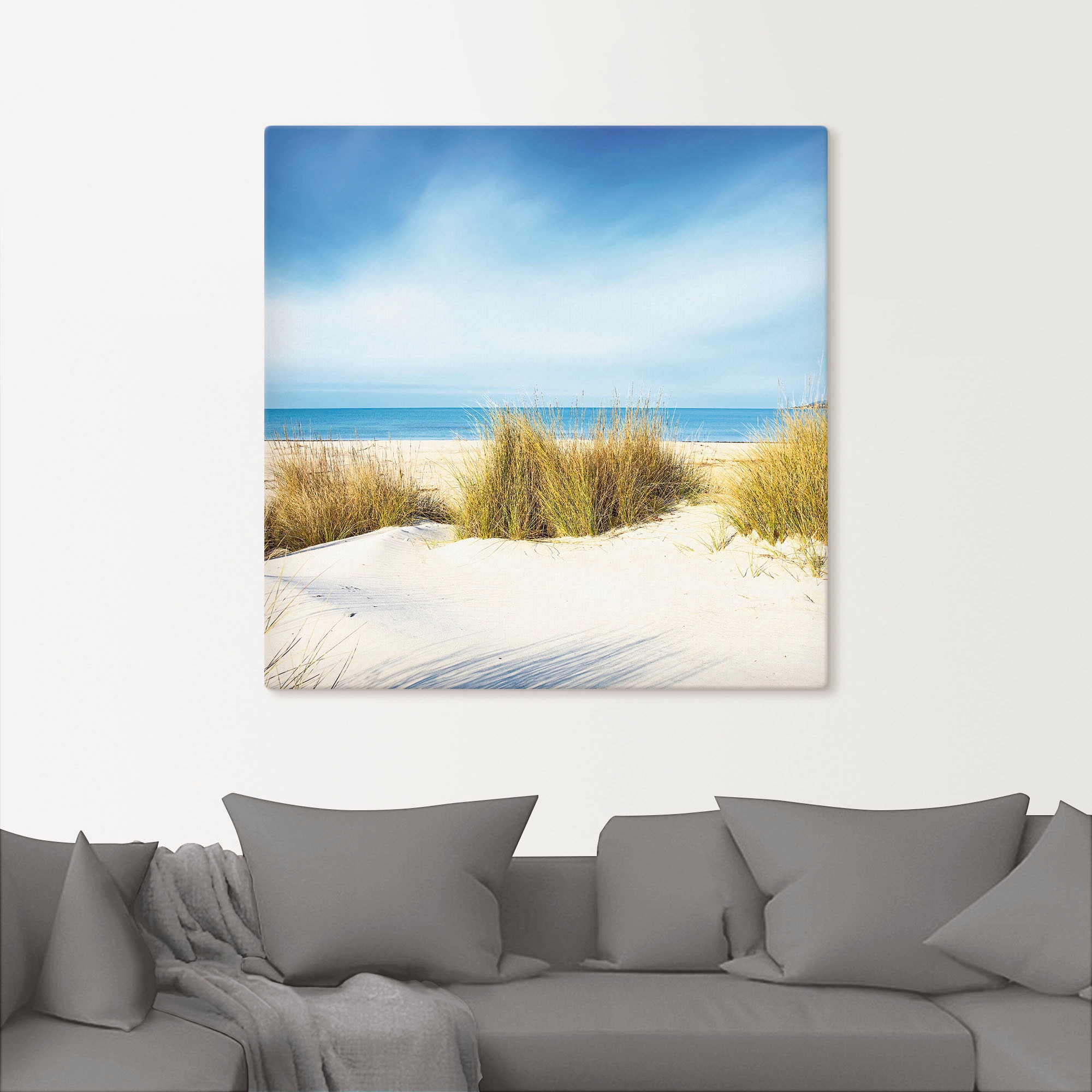 Artland Wandbild »Gras auf Sanddünen«, Strand, (1 St.), als Leinwandbild, Poster, Wandaufkleber in verschied. Größen
