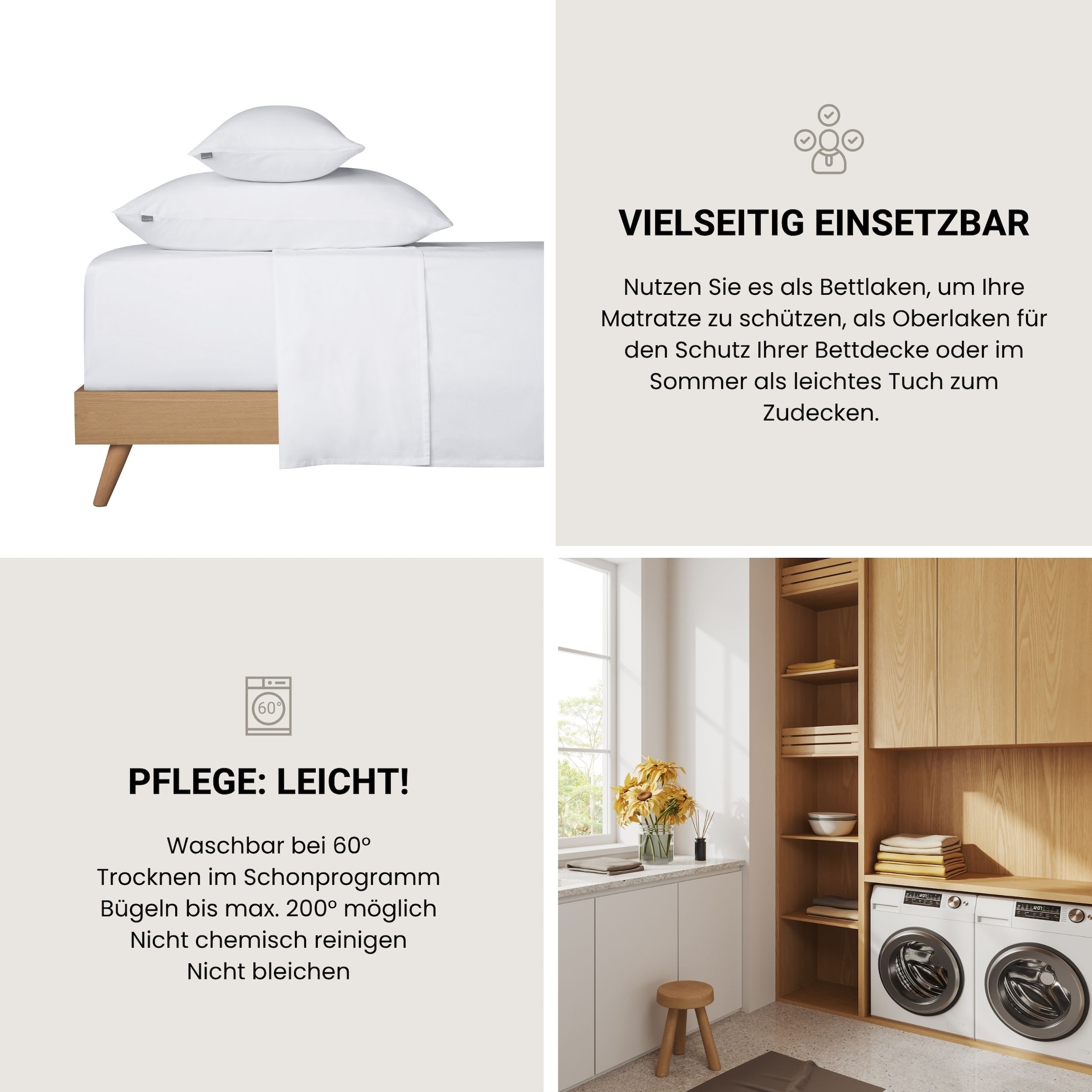 Schiesser Bettlaken »Smoothy aus glatter Baumwolle in klassischer, hotelinspirierter Optik« Oeko-Tex® zertifiziert