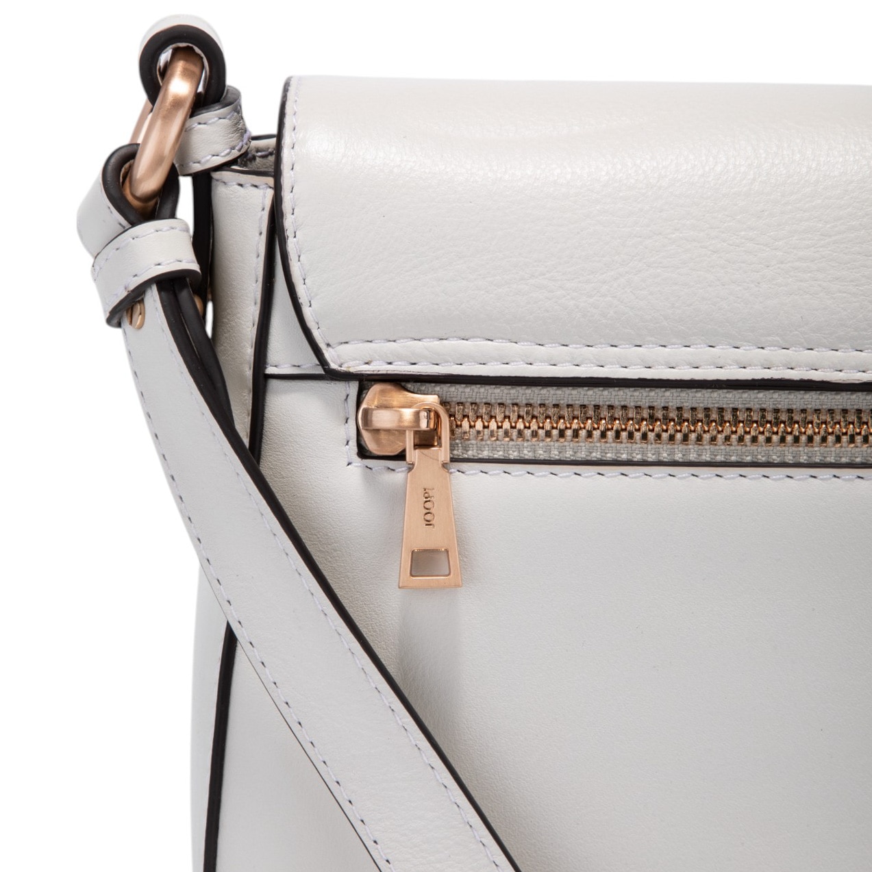 JOOP! Schultertasche »sofisticato 1.0 esmera shoulderbag shf« aus Rindsleder, mit verstellbarem Schulterriemen, Querformat