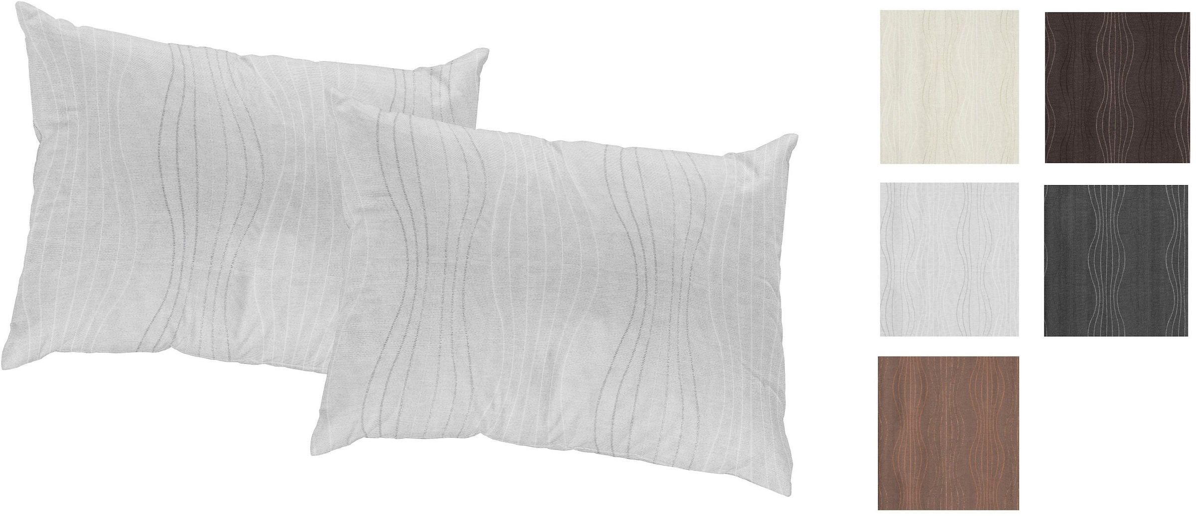 Wirth Dekokissen »Riccia« Kissenhülle ohne Füllung, 2 Stück