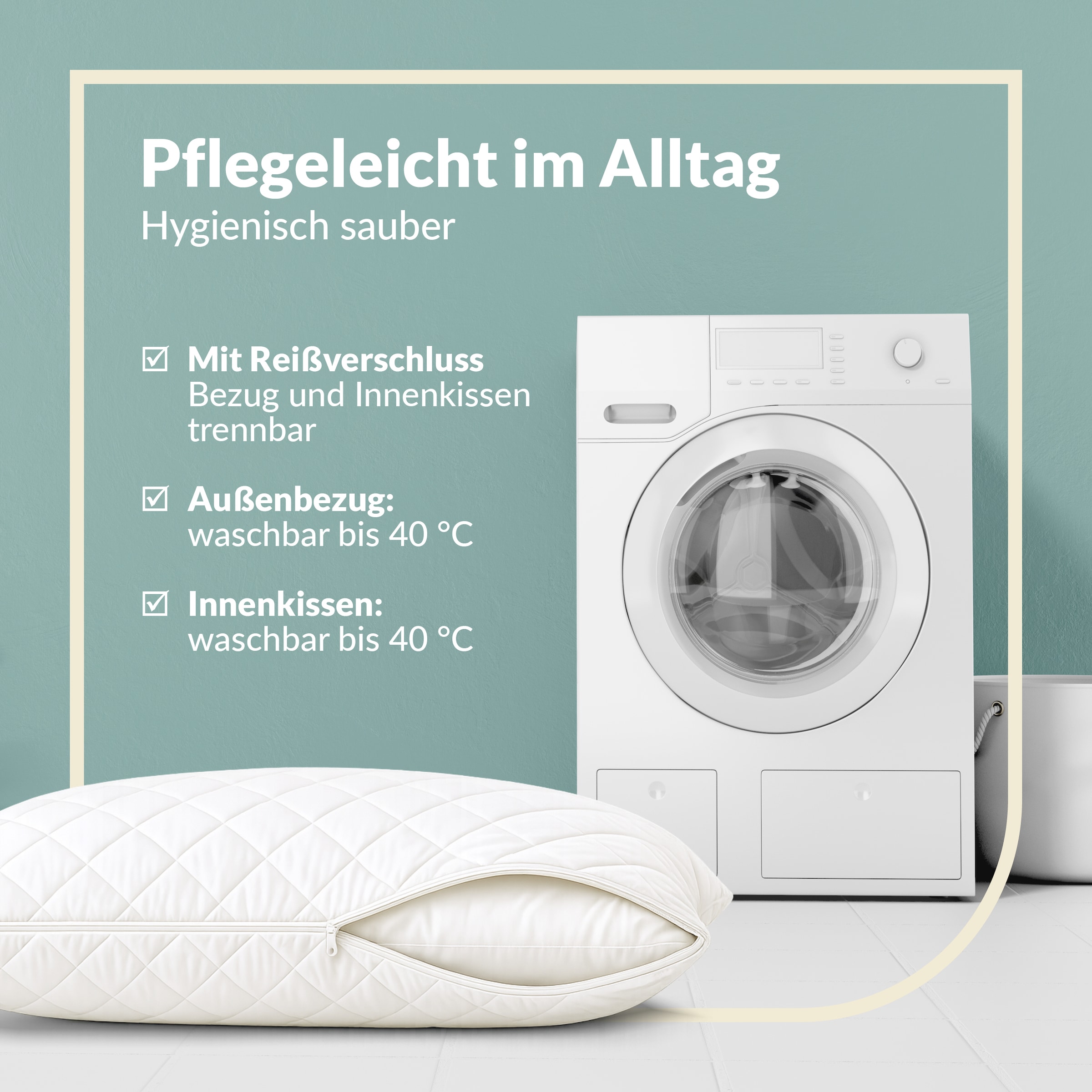 fan Naturhaarkissen »Baby Alpaka« Füllung: Wolle 1 Stk. tlg. Alpaka-Steppfüllung "Vlies der Götter"