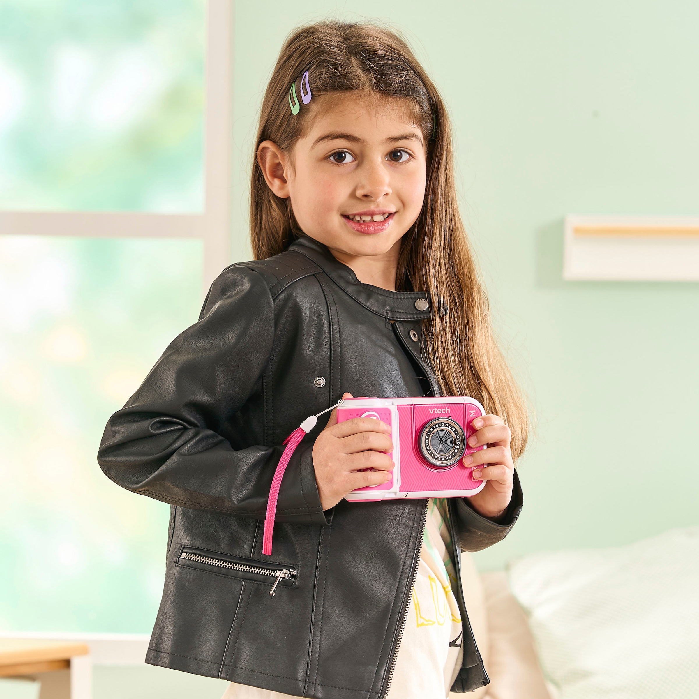 Vtech® Kinderkamera »KidiZoom Print Cam pink«, 5 MP, mit eingebautem Thermodrucker