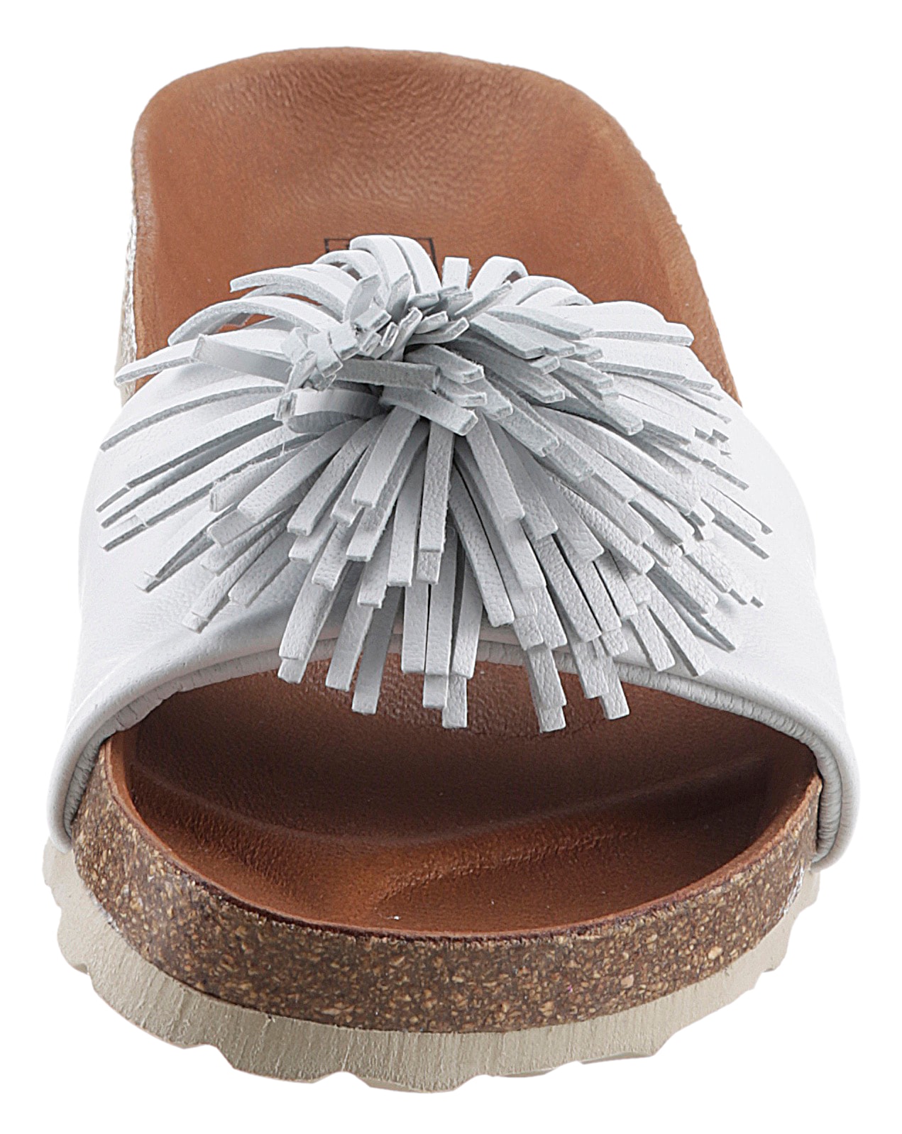 VERBENAS Pantolette »Reina Ecobrush«, Sommerschuh, Schlappen, Strandschuh für den Sommer