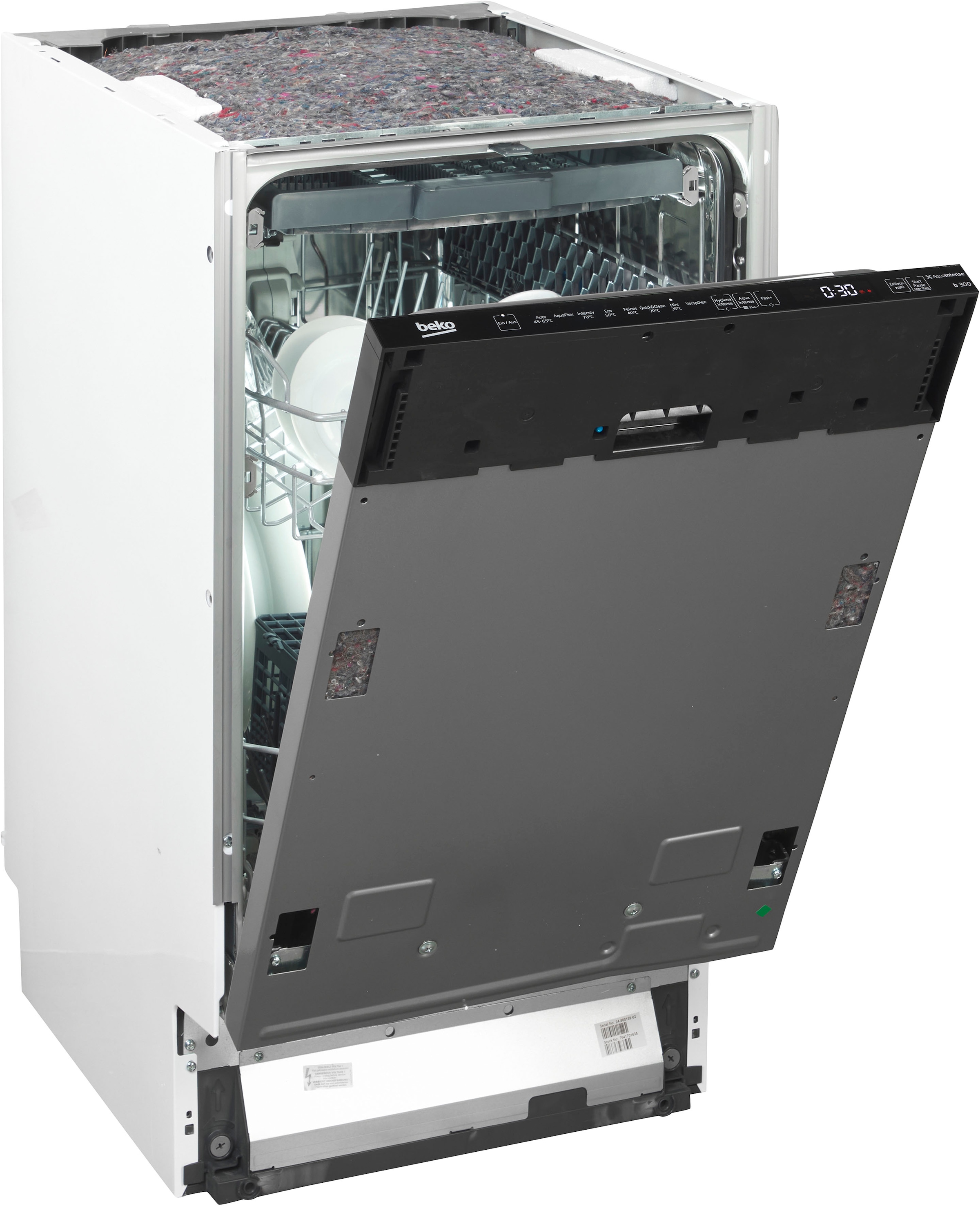 BEKO vollintegrierbarer Geschirrspüler »BDIS38120Q 7641701635« 11 Maßgedecke Doppelt gut organisiert – inklusive Besteckschublade und Besteckkorb