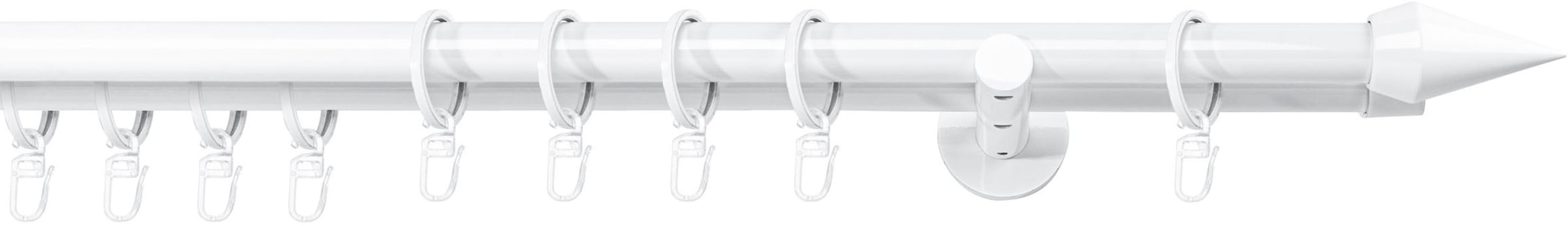 mydeco Gardinenstange »20mm Point Wandträger 14 cm« 2 läufig-läufig Fixmaß