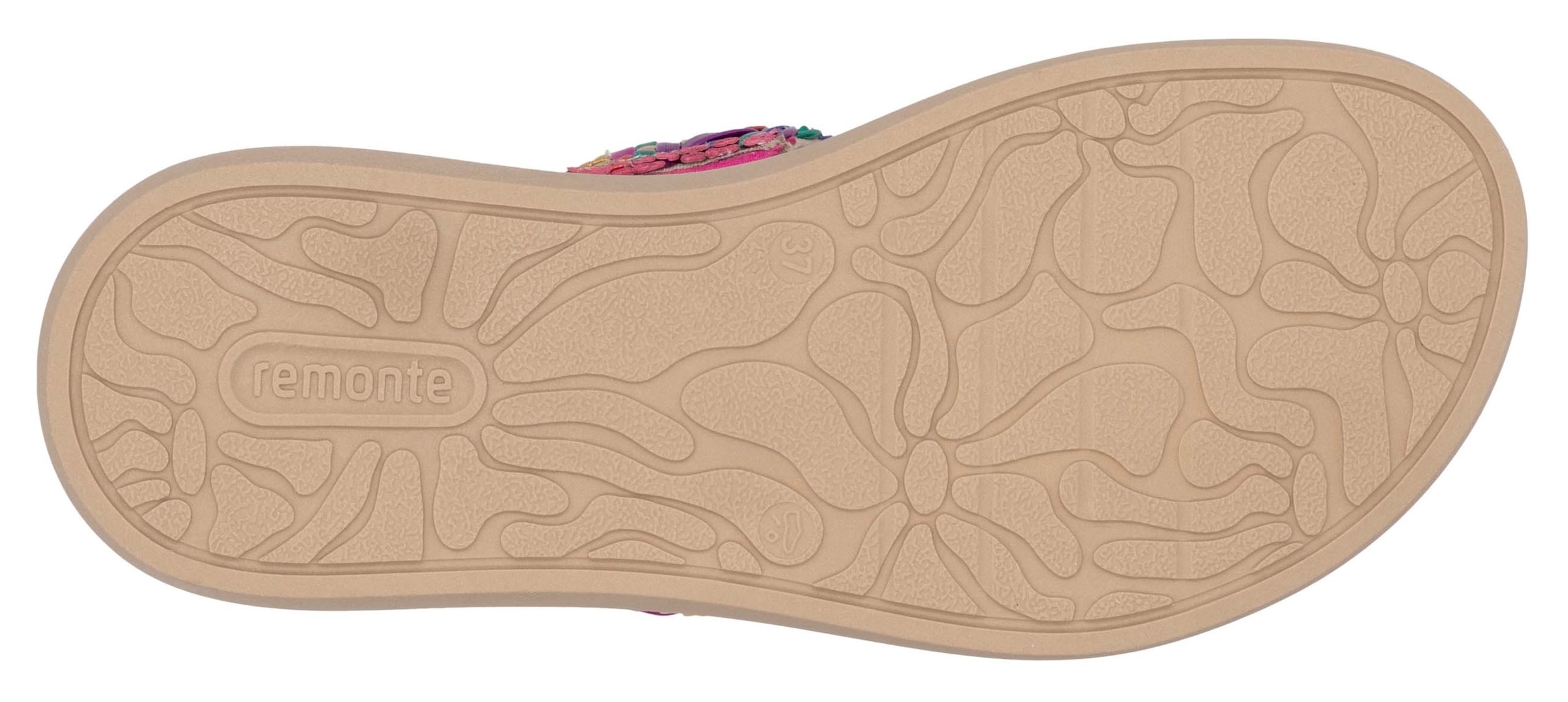 Remonte Pantolette, Plateau, Bequemschuh, Sommerschuh mit Riemchen in Flechtoptik