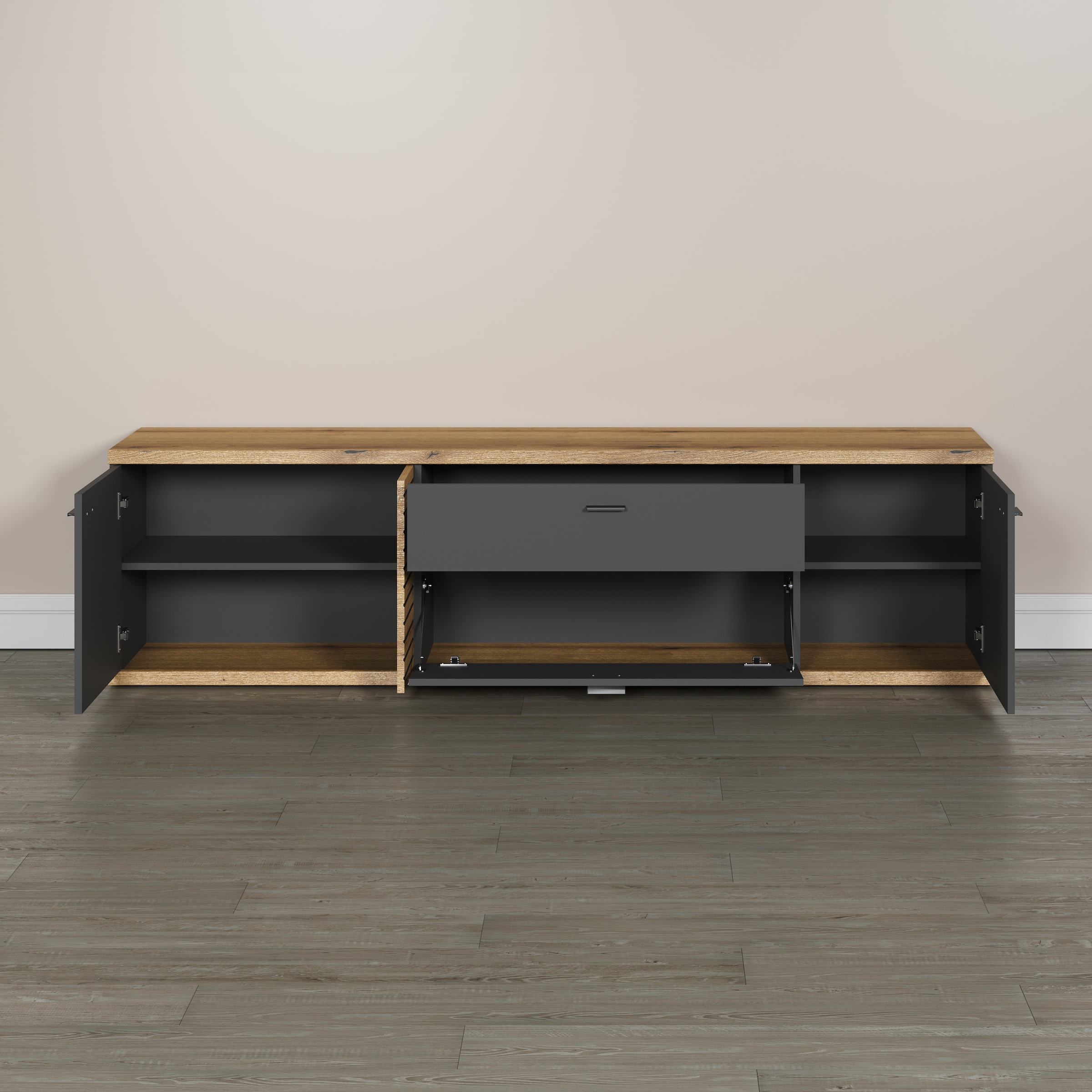 INOSIGN Lowboard »Galway TV-Kommode« TV-Lowboard im Modernen Design, Breite 202 cm