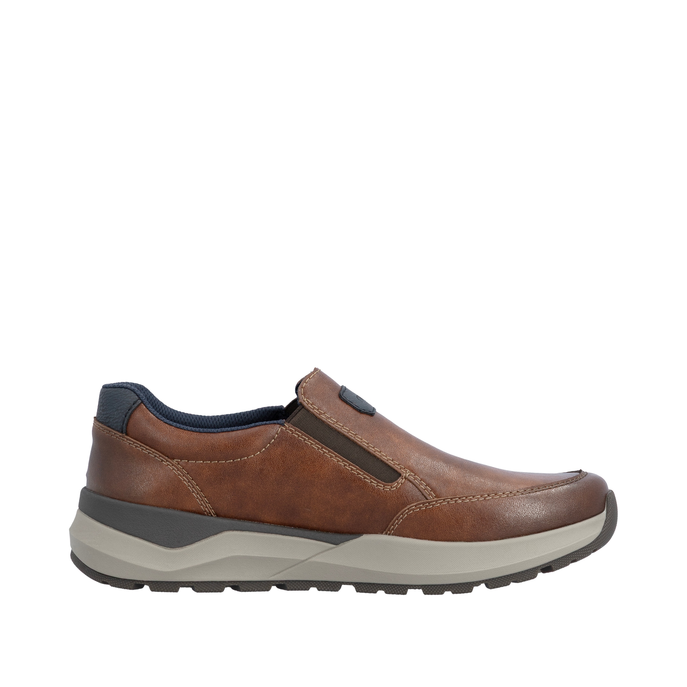 Rieker Slip-On Sneaker  Schlüpfschuh, Slipper, Halbschuh, Freizeitschuh mit Kontrastbesatz