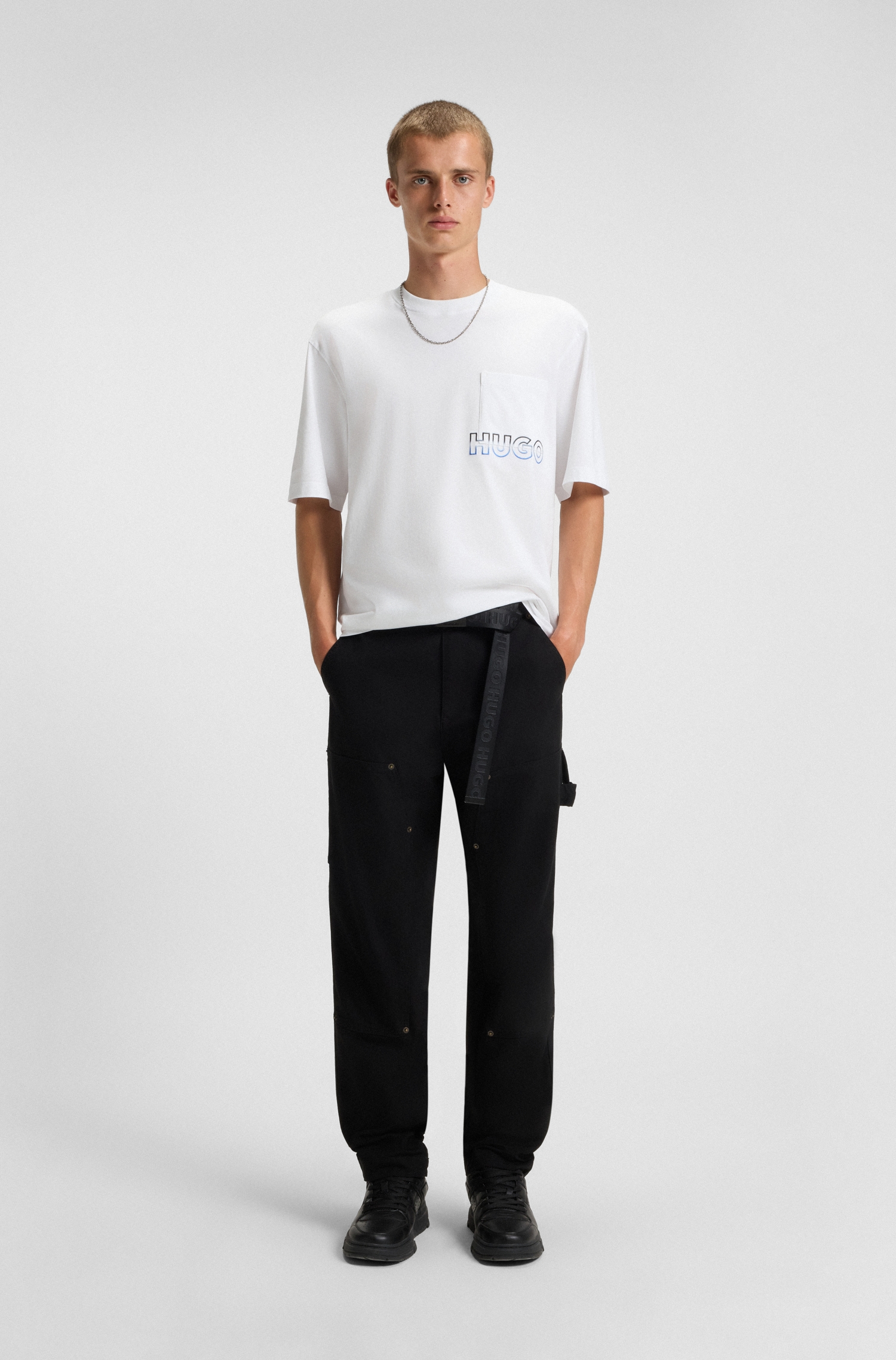 HUGO Blue T-Shirt »Nogoste« Rundhalsausschnitt, regular fit, Brusttasche