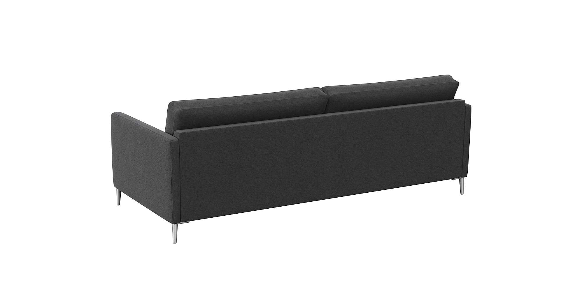 FLEXLUX 3-Sitzer »Fiore, super Sitzkomfort durch Kaltschaum im Sitz« schmale Armlehnen, Füße Alu