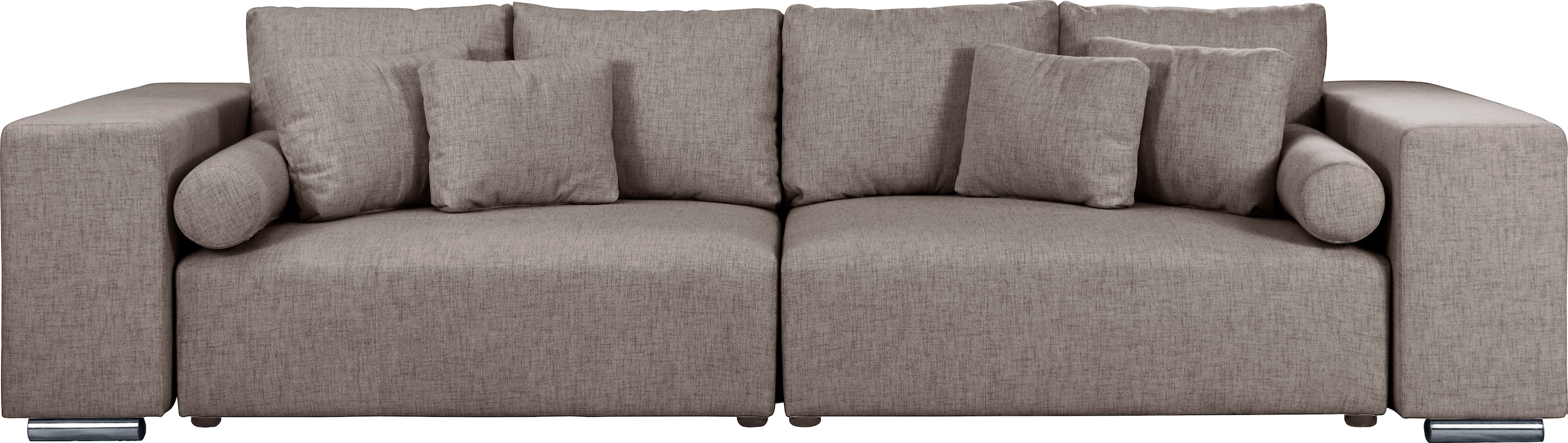 Big-Sofa »Aliya«, incl. Bettfunktion und Bettkasten, Breite 290 cm,incl. Zierkissen
