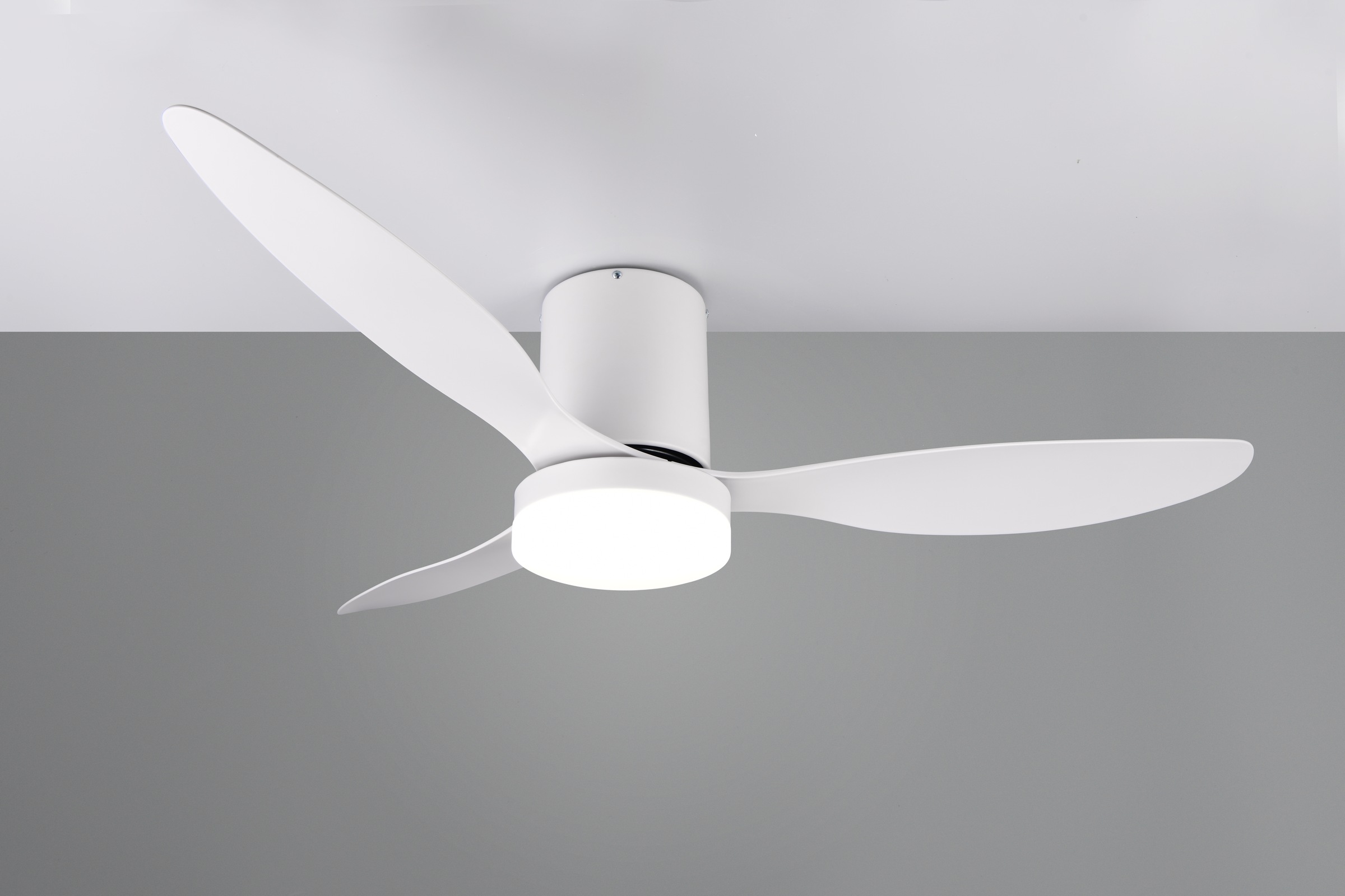REALITY Leuchten LED Deckenleuchte »GÖTEBORG mit Ventilator, Deckenventilator mit Licht inkl Fernbedienung« LED-Board 1 Stk. warmweiß - kaltweiß 6 Geschwindigkeiten Timer Vor- & Rücklauf LED dimmbar CCT Nachtlicht