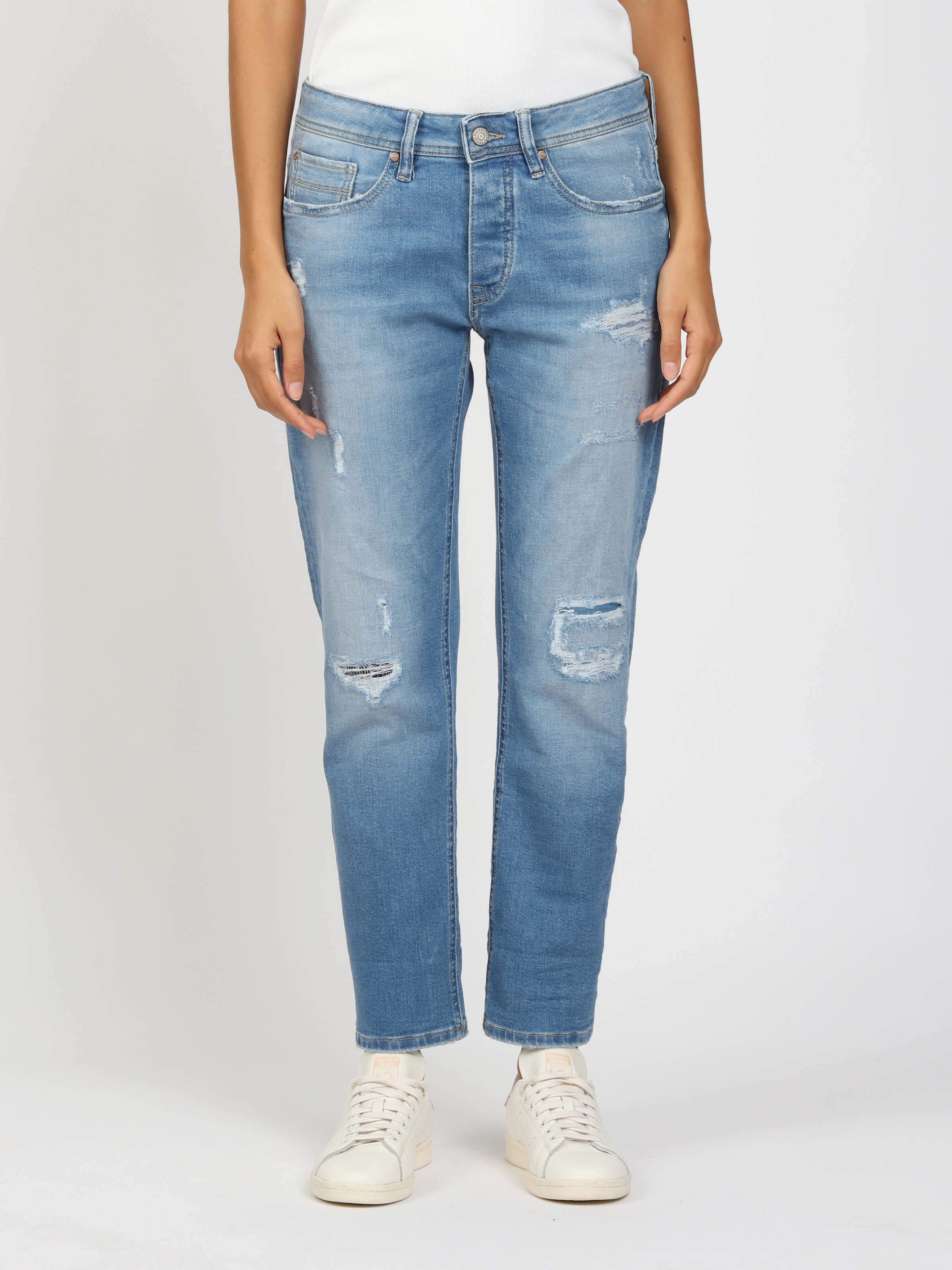 GANG Boyfriend-Jeans »94NICA CROPPED« mit geraden und verkürzten Beinverlauf