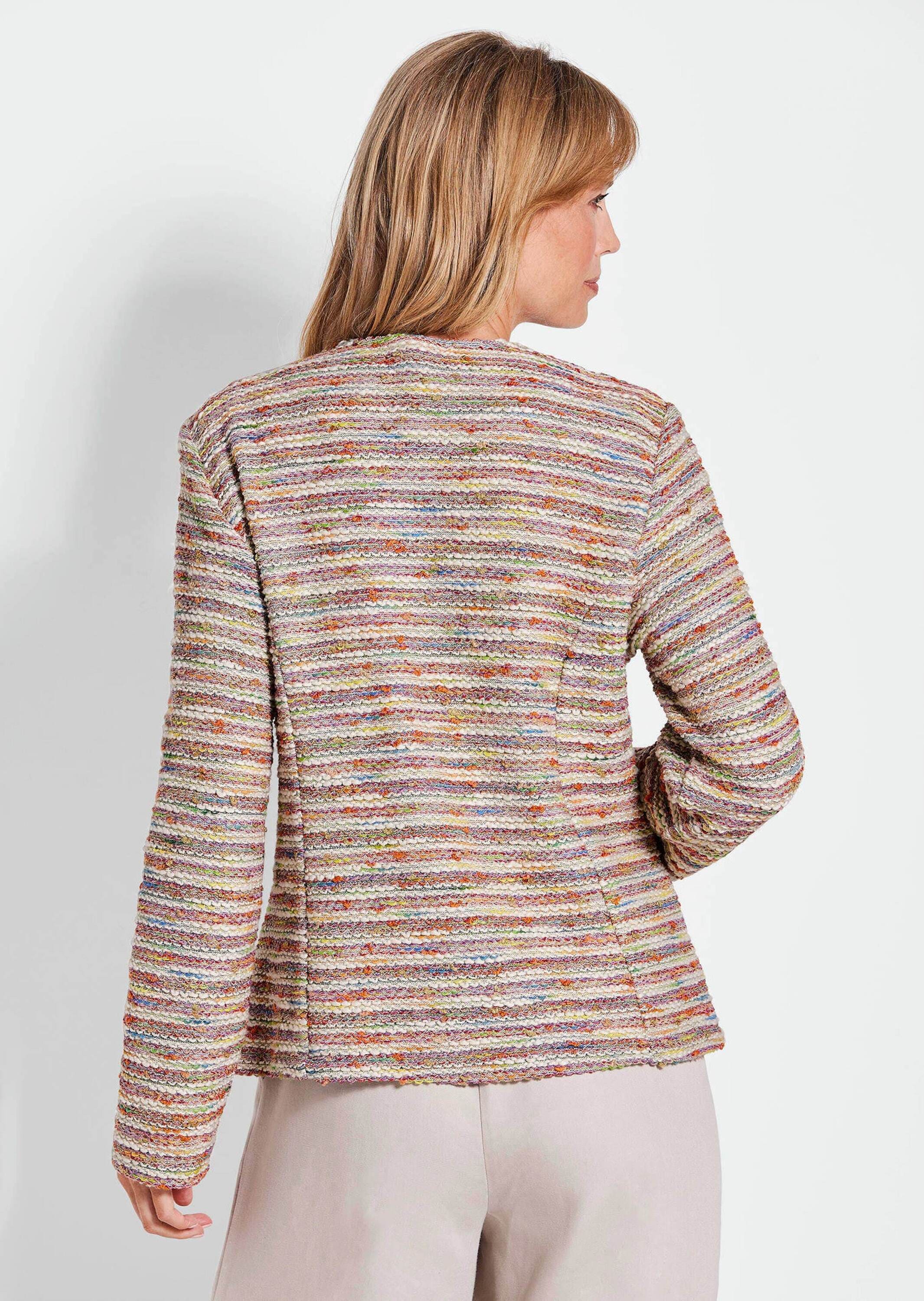 GOLDNER Kurzjacke »Elegante Bouclé-Jacke mit Multicolor-Design«