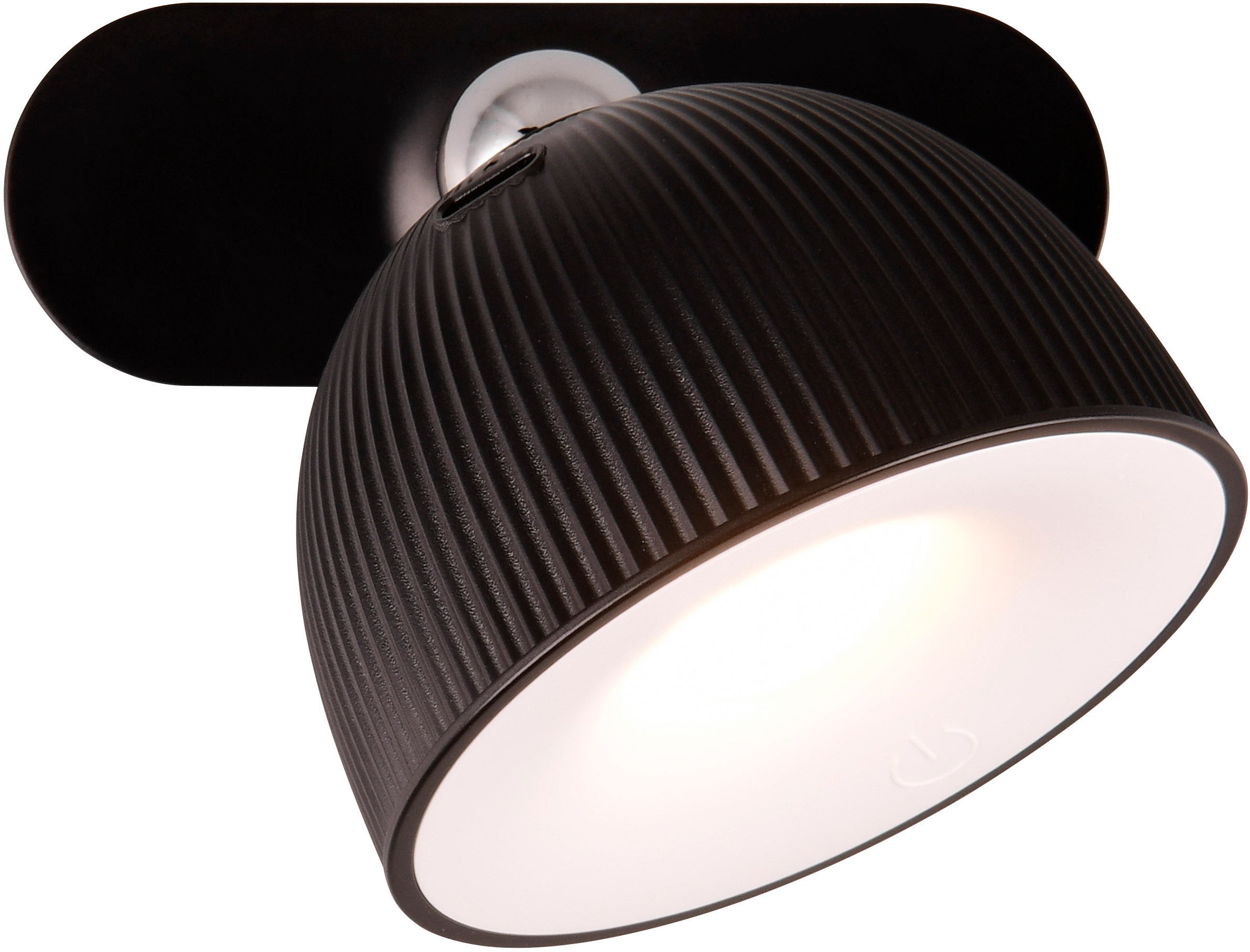 REALITY Leuchten LED Tischleuchte »MAXIMA«, 1 flammig, Leuchtmittel LED-Board | LED fest integriert, kabellose Akku Tischlampe mit Magnet-Kopf: 3 Befestigungsarten wählbar
