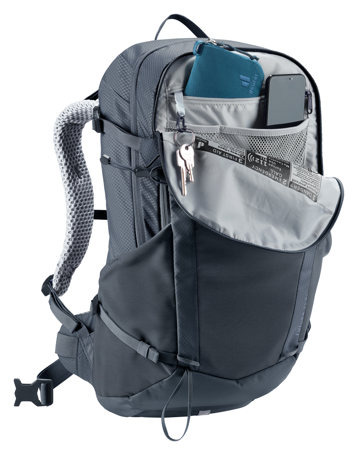 deuter Wanderrucksack »Futura 21 SL« 21 Liter Volumen, Halterung für Trekkingstöcke, Regenhülle