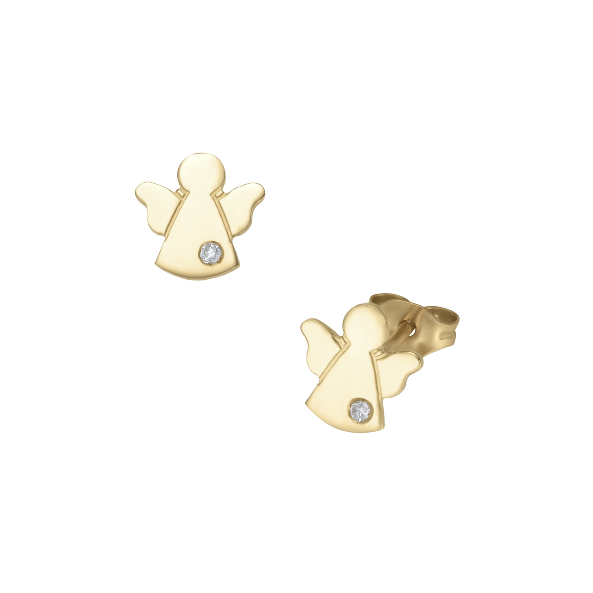 Luigi Merano Paar Ohrstecker »Ohrstecker Engelform mit Brillanten, Gold 585«