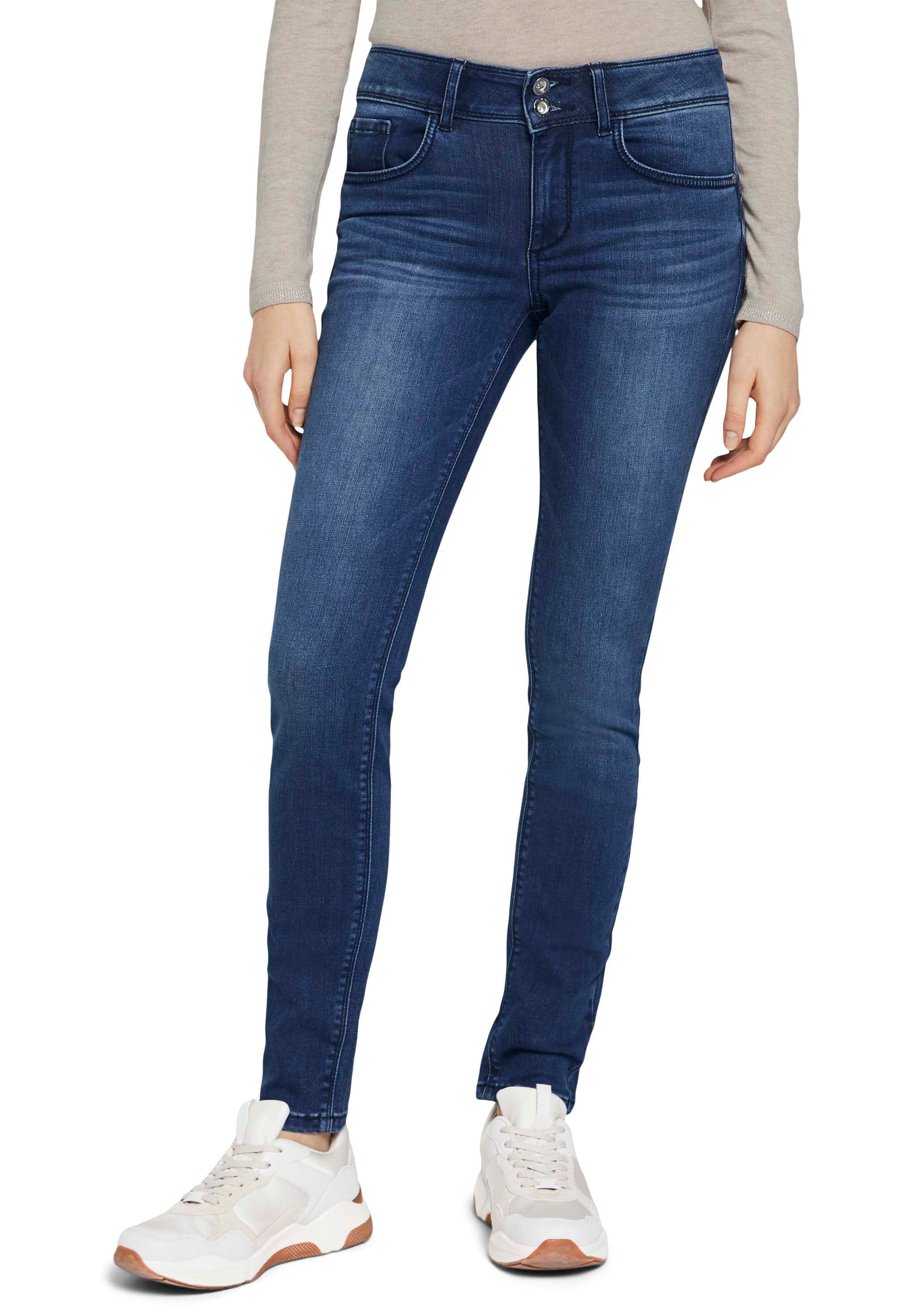 TOM TAILOR Skinny-fit-Jeans »Alexa Skinny«, mit Doppelknopf-Verschluss
