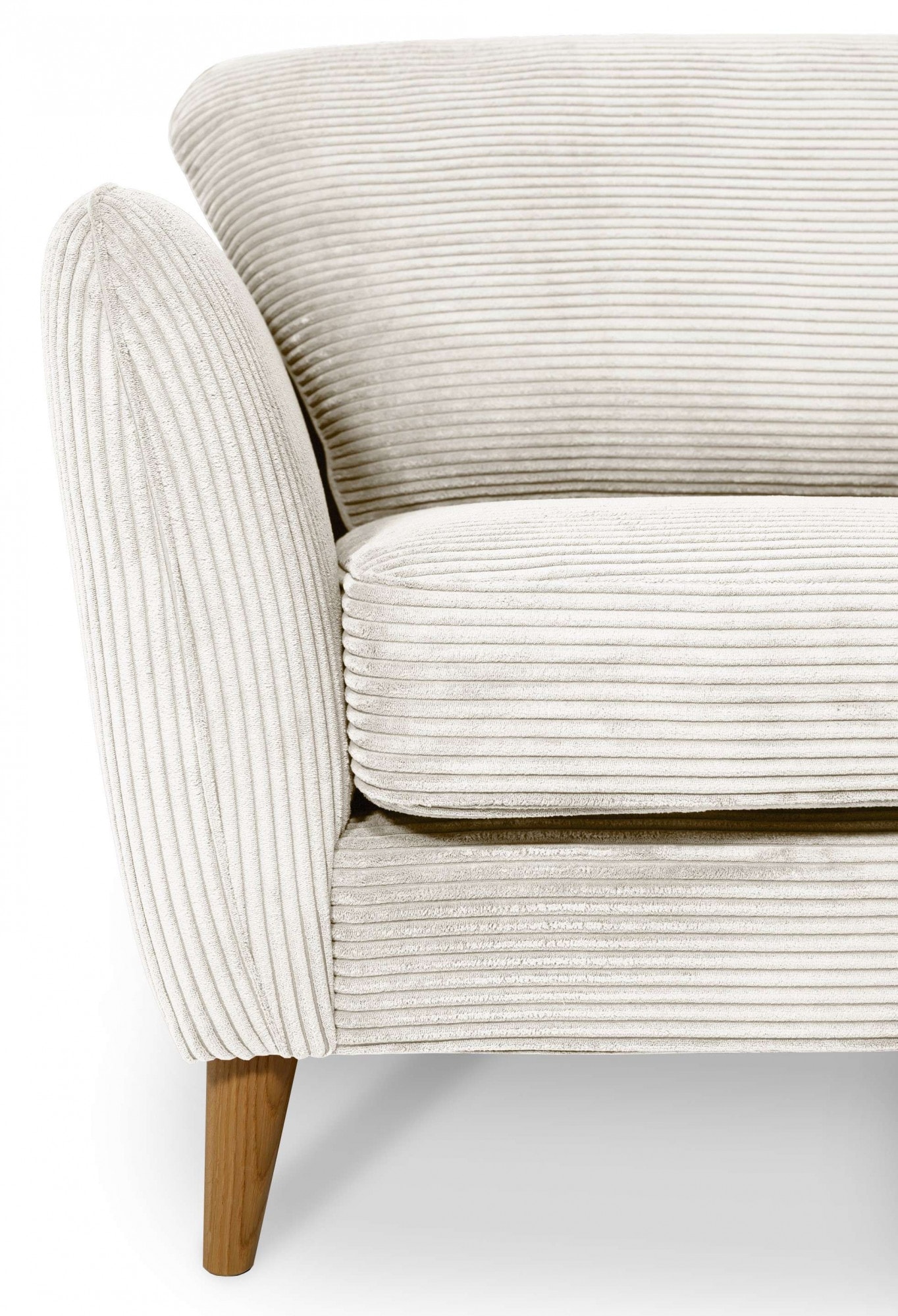 Home affaire 3-Sitzer »MARSEILLE Sofa 206 cm«, mit Massivholzbeinen aus Eiche, verschiedene Bezüge und Farbvarianten