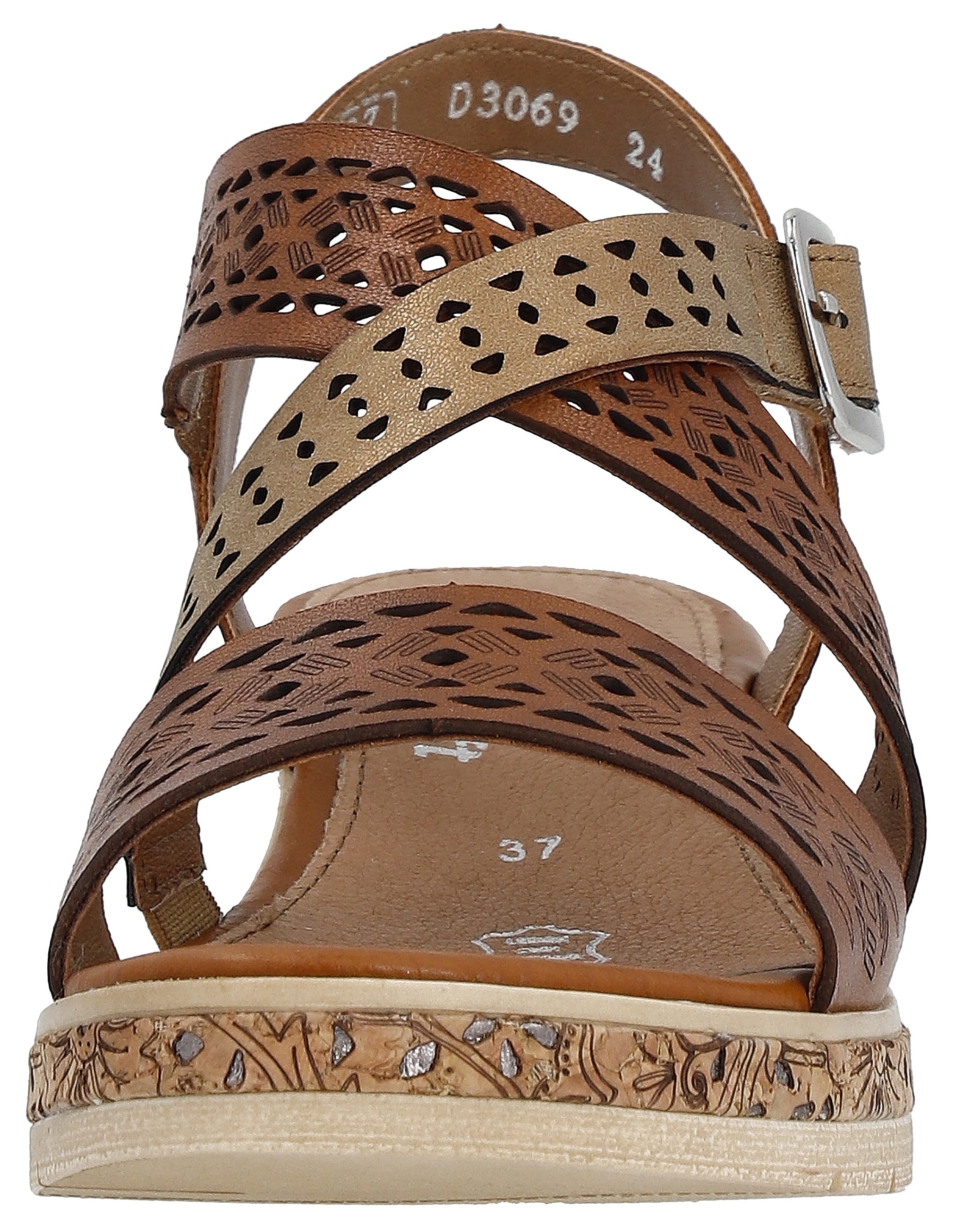 Remonte Sandalette, Sommerschuh, Sandale, Keilabsatz, mit sommerlichen Cut Outs