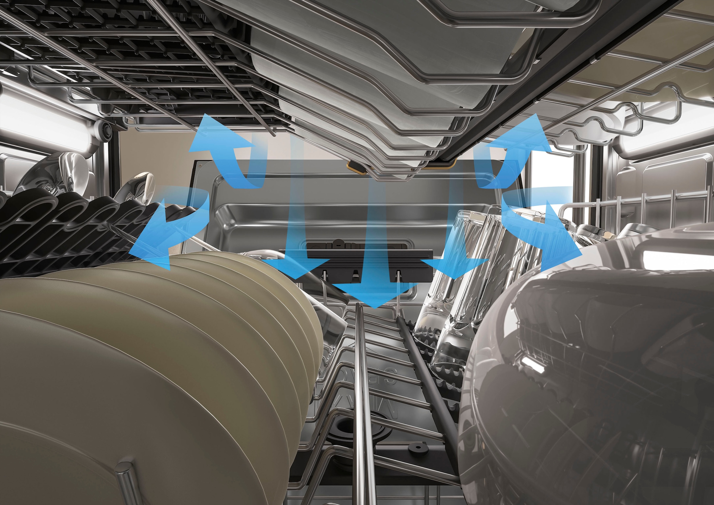 BAUKNECHT vollintegrierbarer Geschirrspüler »B8I HF58 TUC«, 14 Maßgedecke, SpaceClean – die 3. Schublade für hohe Gläser und Müslischalen
