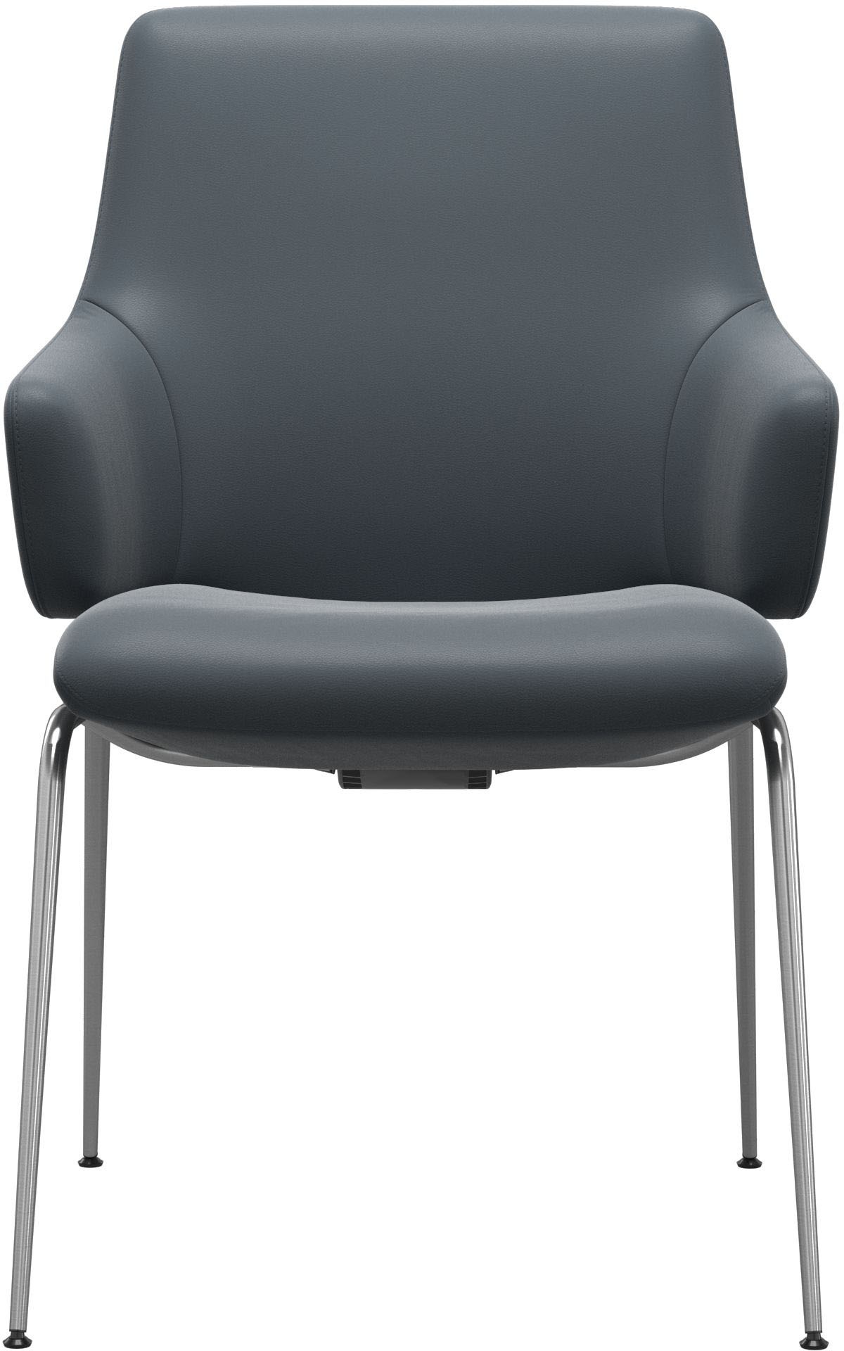 Stressless® Polsterstuhl »Laurel«, Leder BATICK, Low Back mit Armlehne, Größe L, mit Beinen aus Stahl in Schwarz matt