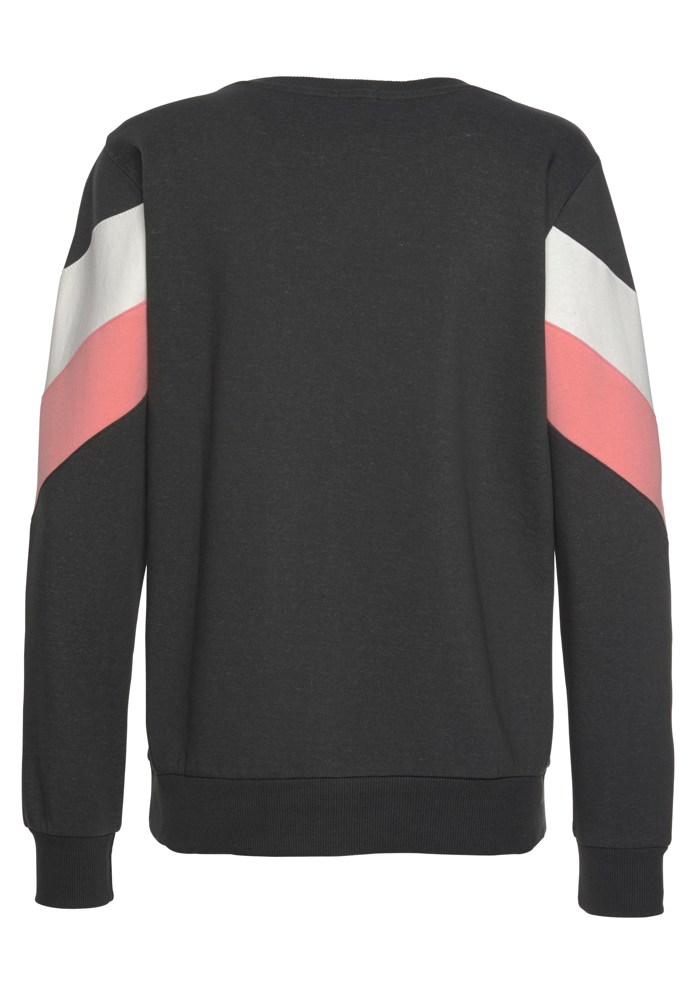 H.I.S Sweatshirt, mit Kontraststreifen an Vorderseite und Ärmeln, Loungewear