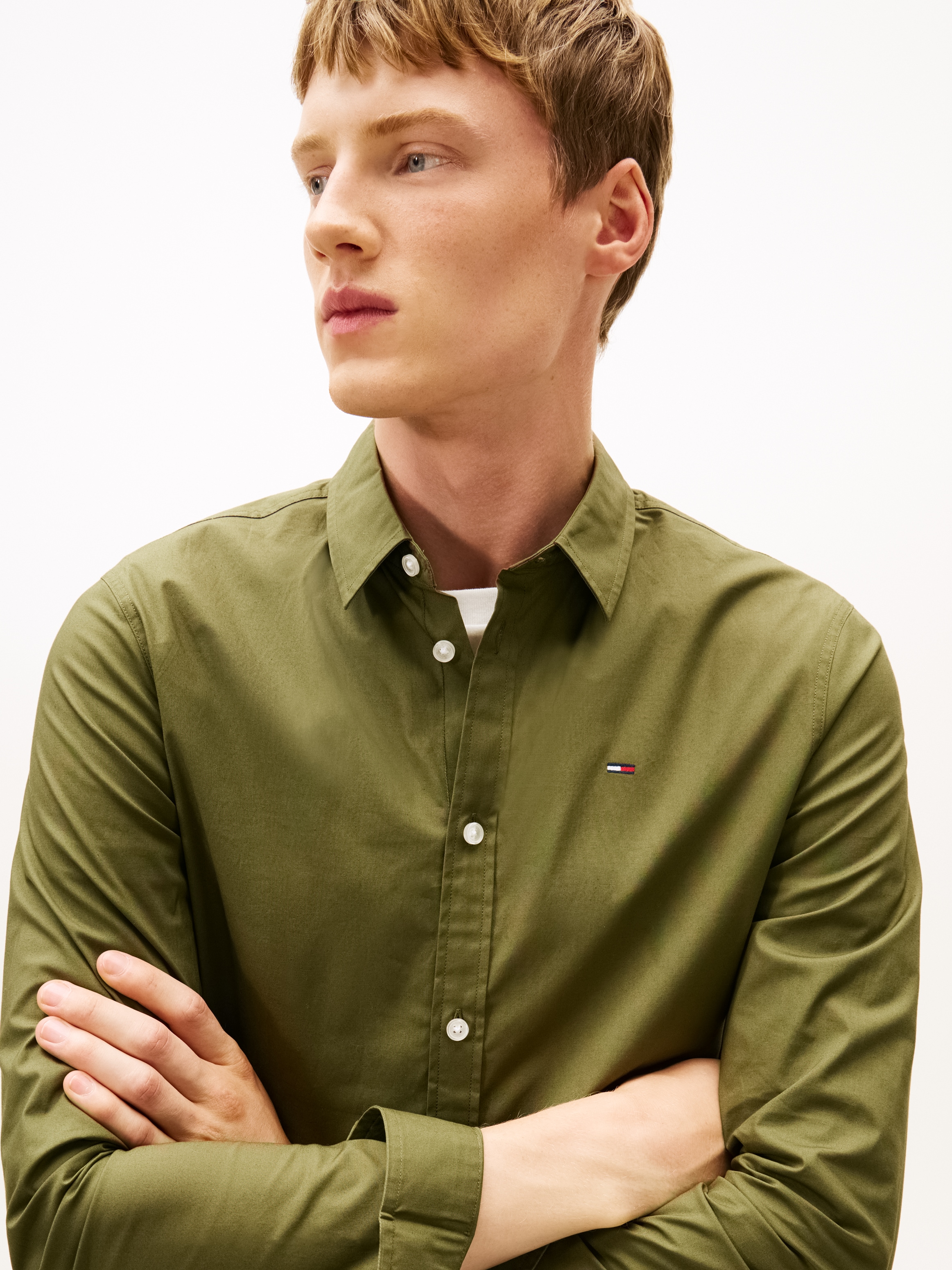 Tommy Jeans Langarmhemd »Sabim Stretch Hemd Shirt« Stretch Hemd, Premium, Slim Fit, mit Elasthan