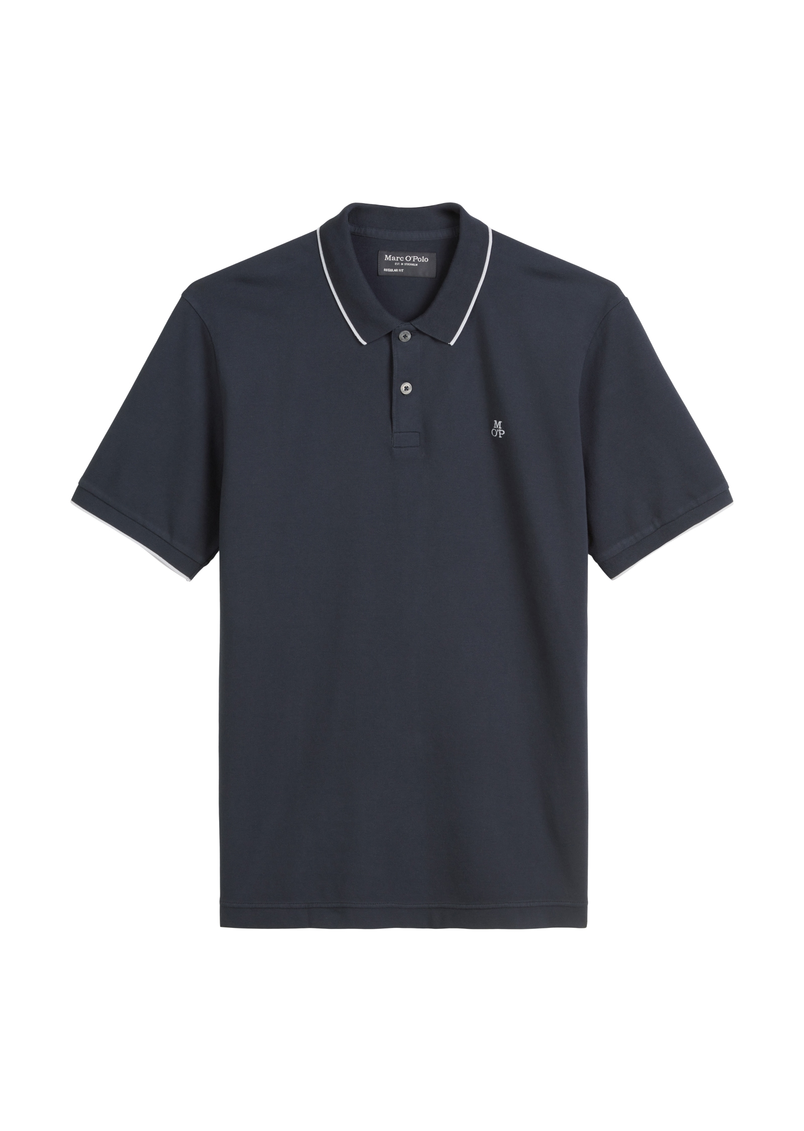Marc O'Polo Poloshirt, aus Piqué, regular fit, kontrastfarbene Details