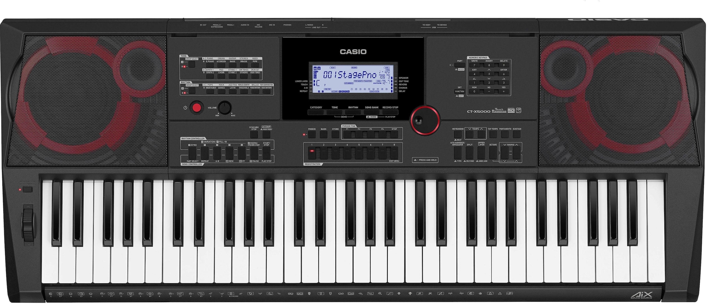 CASIO Home-Keyboard »CT-X5000«, inklusive Keyboardstativ