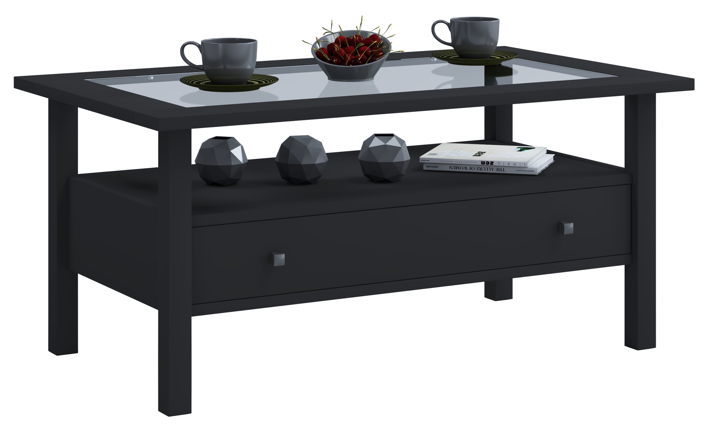 VCM Beistelltisch »Holz Sofatisch Couchtisch Schublade Lingis L«