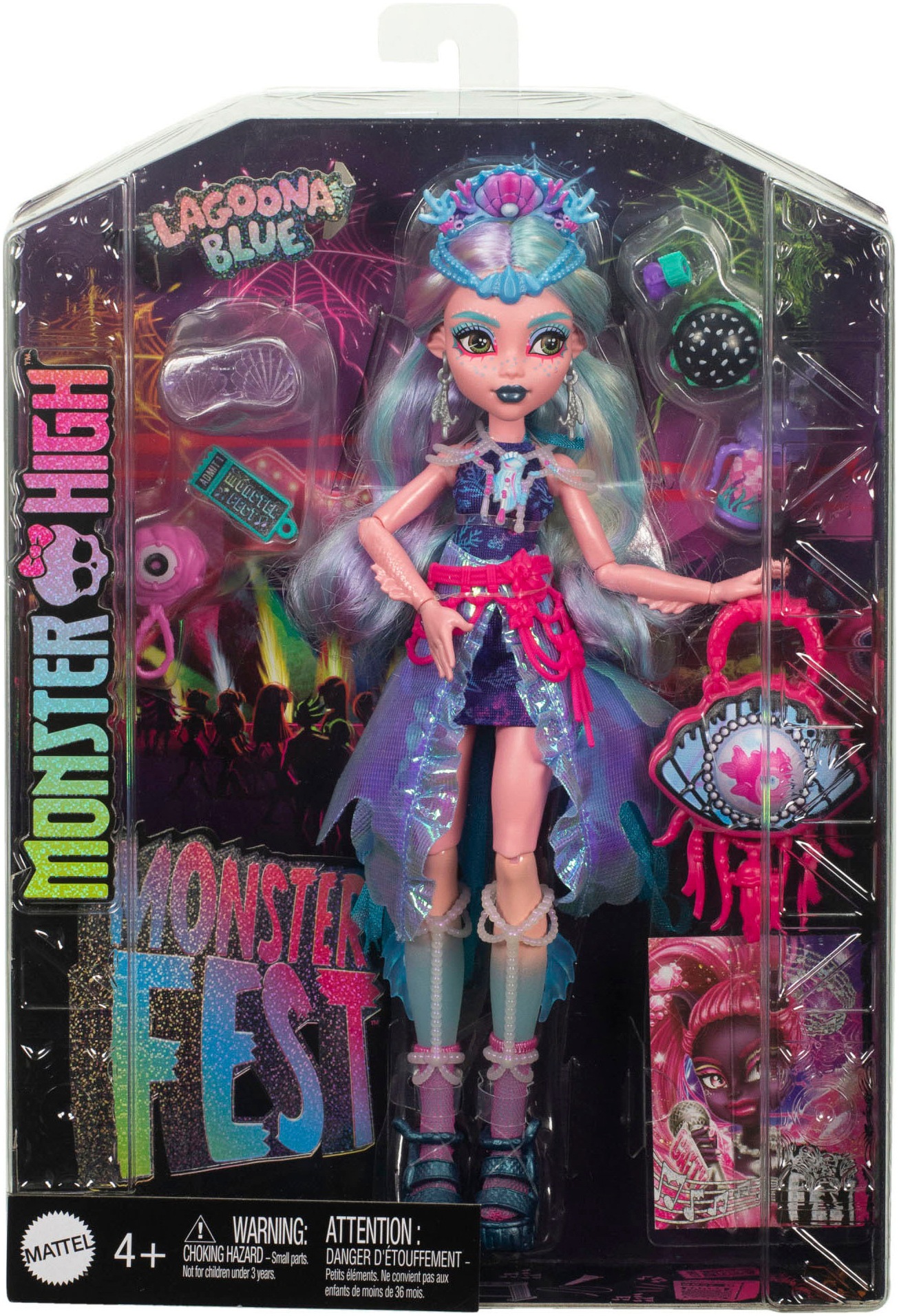 MonsterHigh™ Anziehpuppe »Monsterfest Lagoona Blue mit Festival-Outfit«