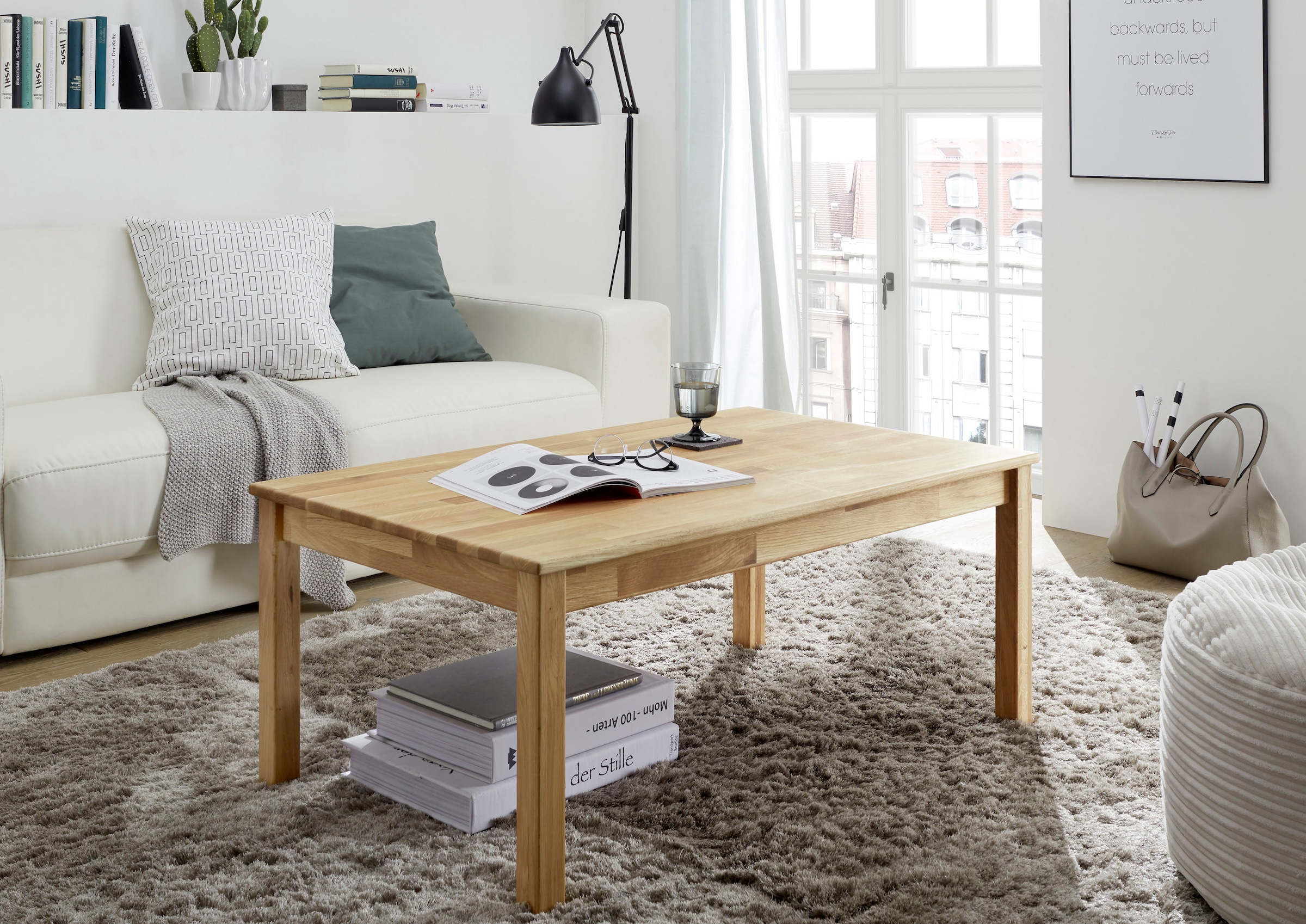 MCA furniture Couchtisch »Alfons«, Wohnzimmertisch bestellen geölt, Massivholz 20 online | keilverzinkt UNIVERSAL belastbar kg bis