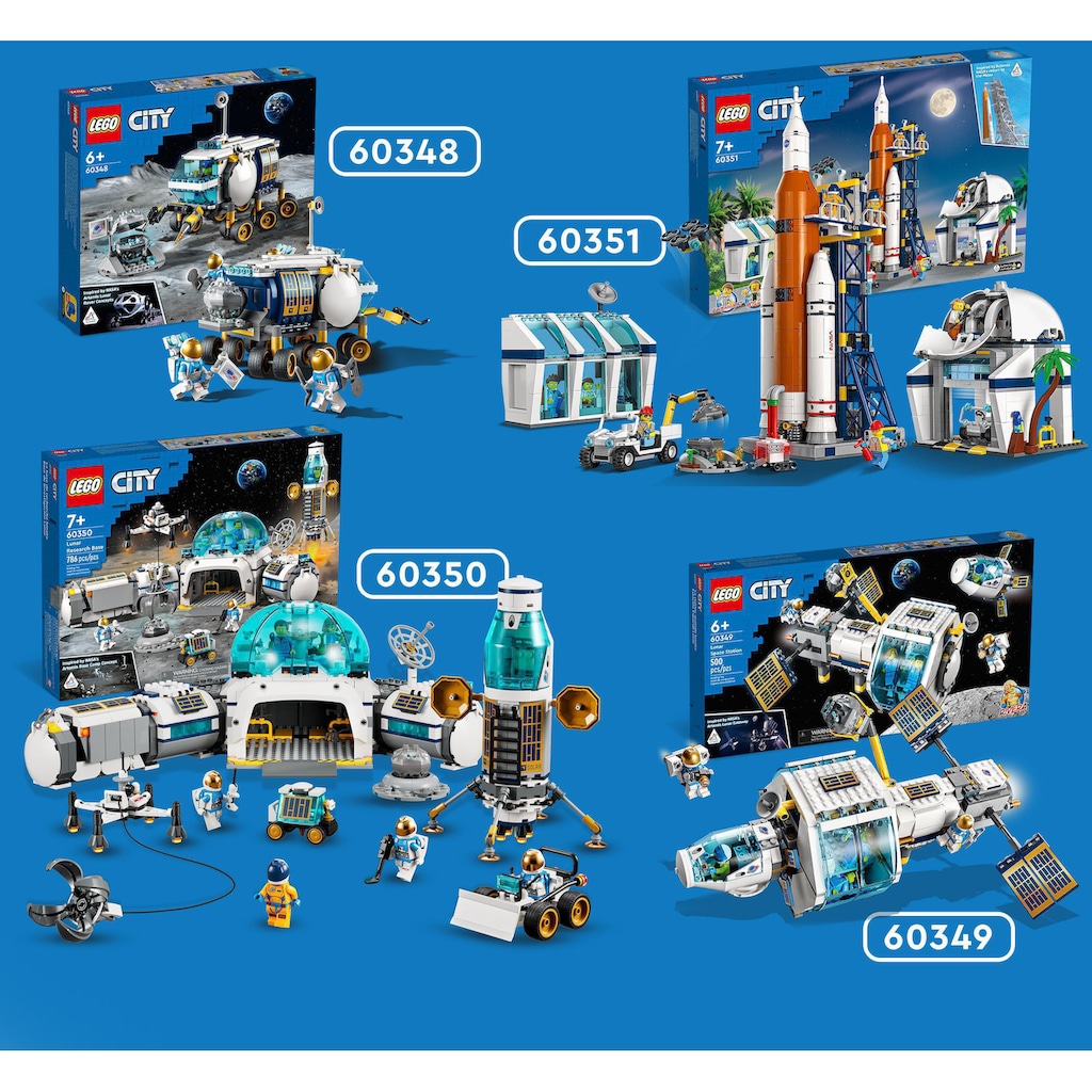 LEGO® Konstruktionsspielsteine »Mond-Raumstation (60349), LEGO® City«, (500 St.)