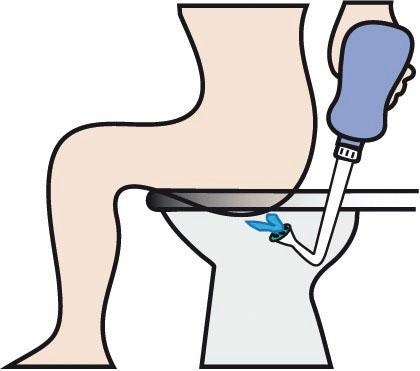 WENKO Mobiles Bidet 400 ml Fassungsvermögen