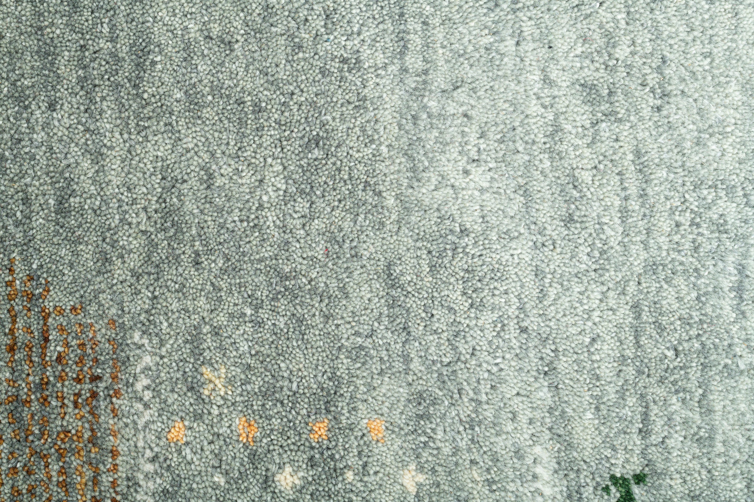 THEKO Wollteppich »Denver 1999«, rund, 16 mm Höhe, reine Wolle, Gabbeh Design, handgeknüpft, mit Bordüre