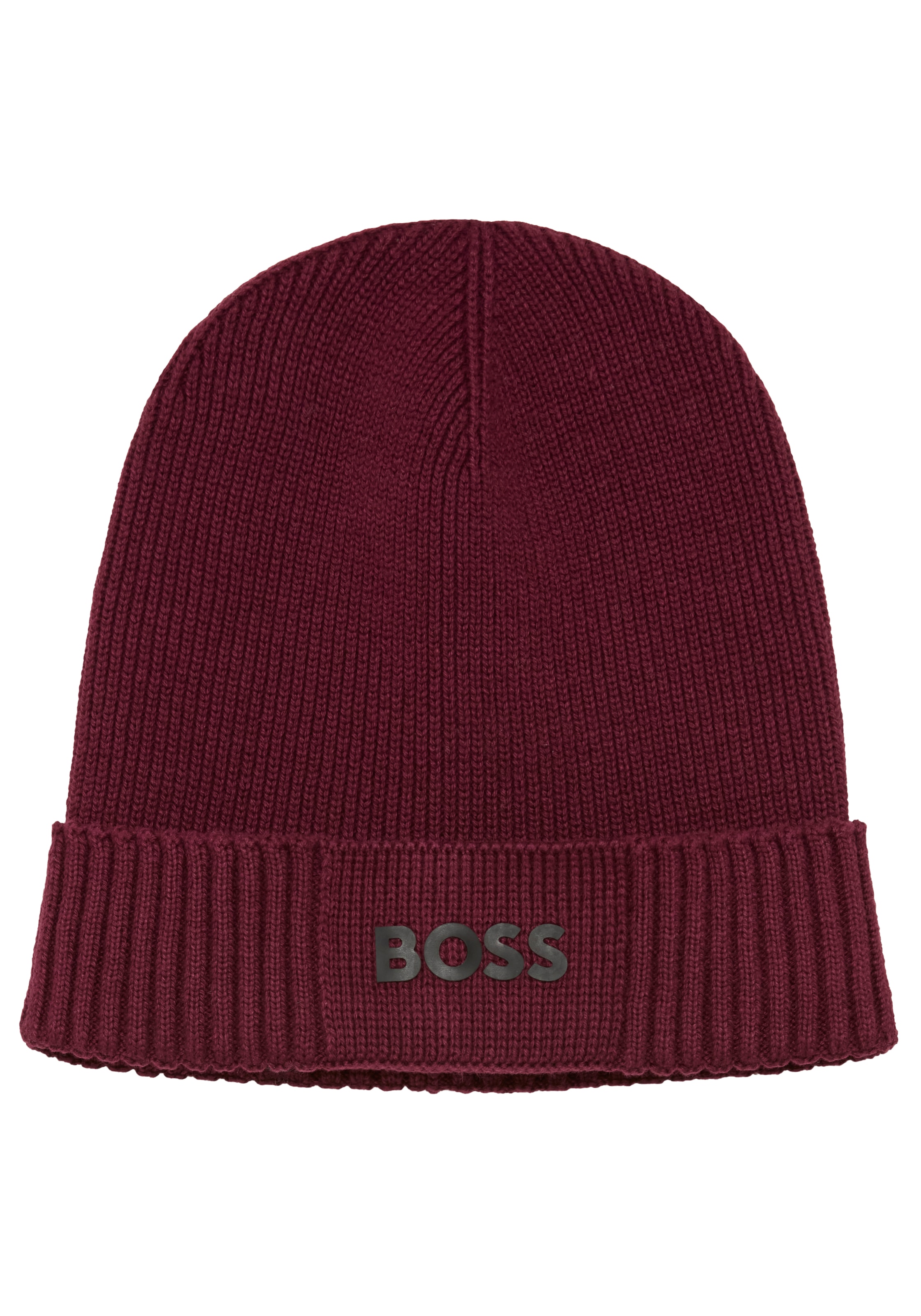 BOSS GREEN Beanie »Asic Beanie« aus Rippenstrick
