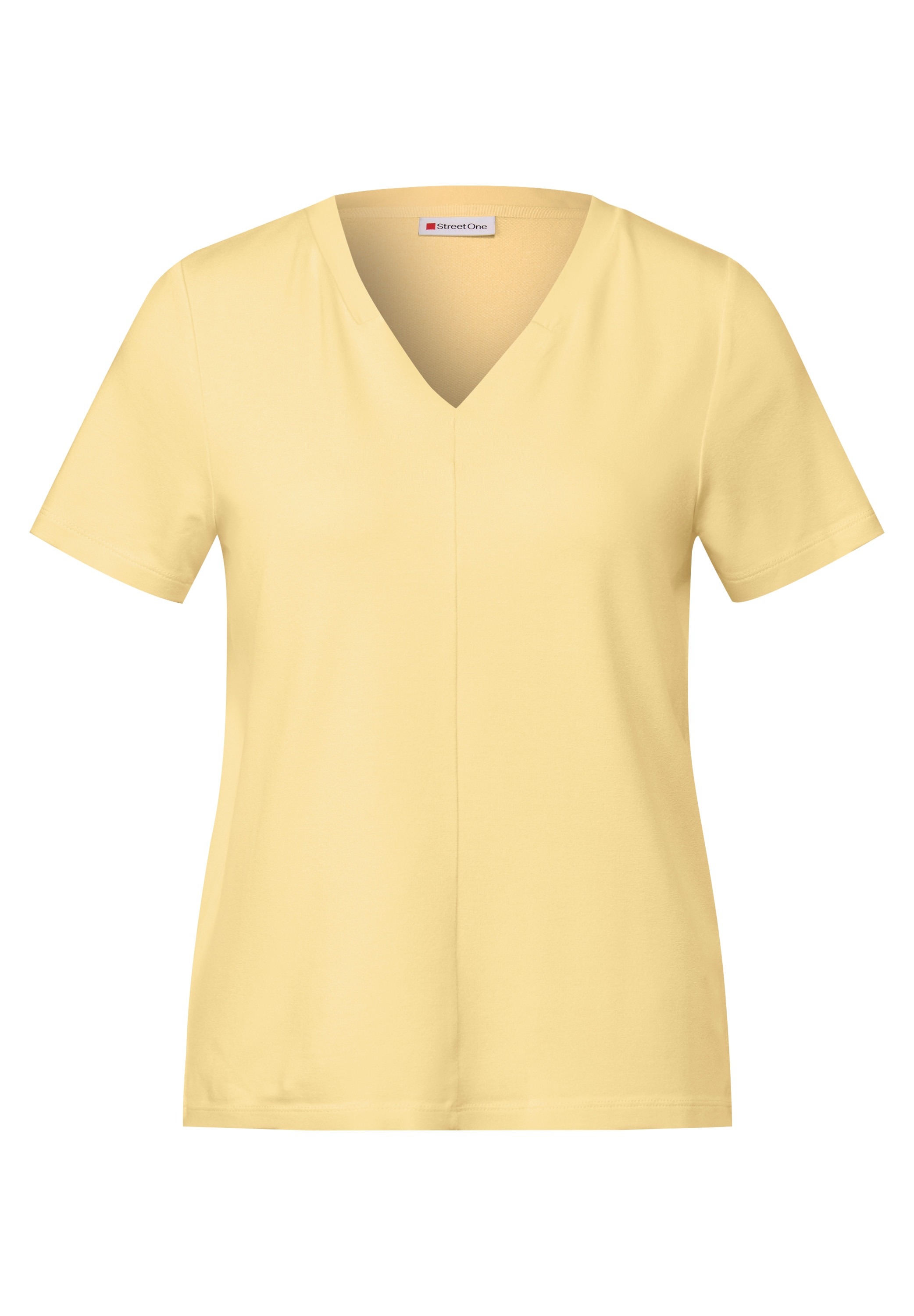 STREET ONE V-Shirt, aus Viskose-Stretch
